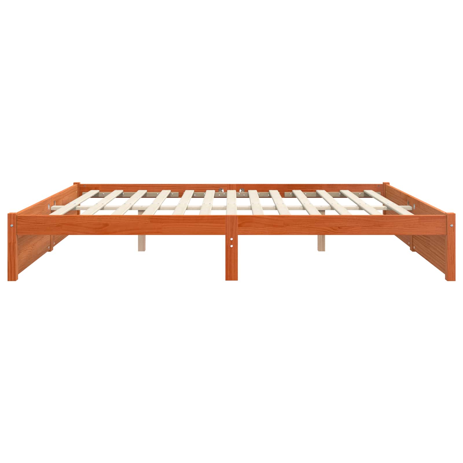 Cadre de lit Cire marron 160 x 200 cm Bois de Pin Massif - XIOS