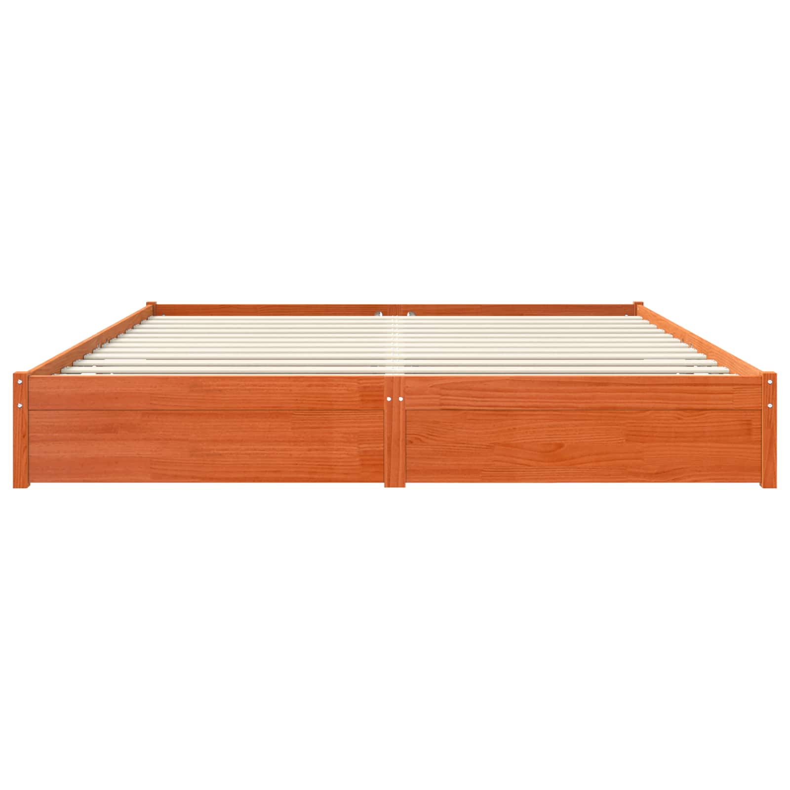 Cadre de lit Cire marron 200 x 200 cm Bois de Pin Massif - XIOS