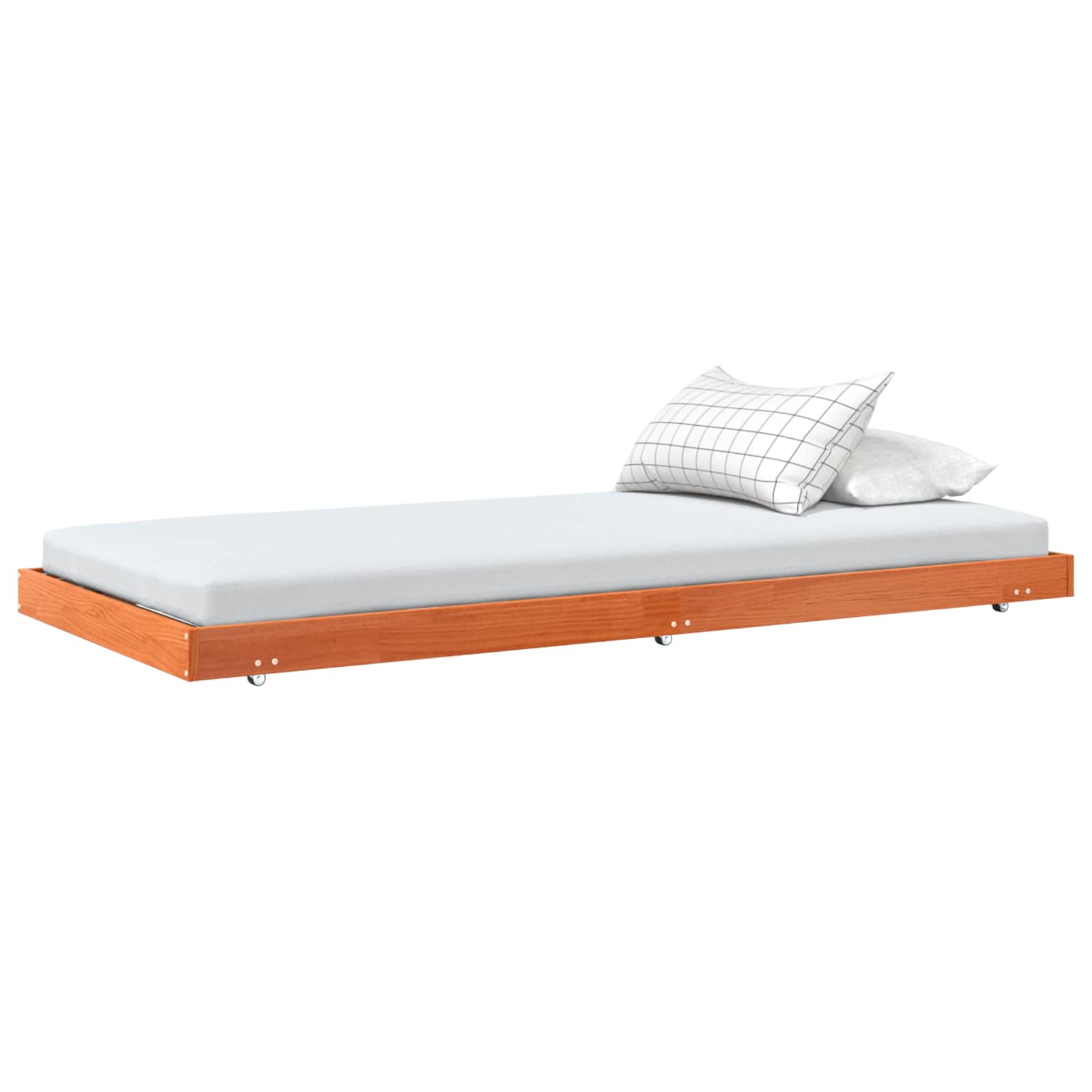 Cadre de lit Cire marron 90 x 200 cm Bois de pin massif - XIOS