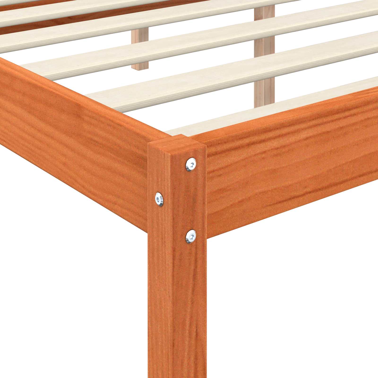 Cadre de lit Cire marron 180 x 200 cm Bois de pin massif - XIOS