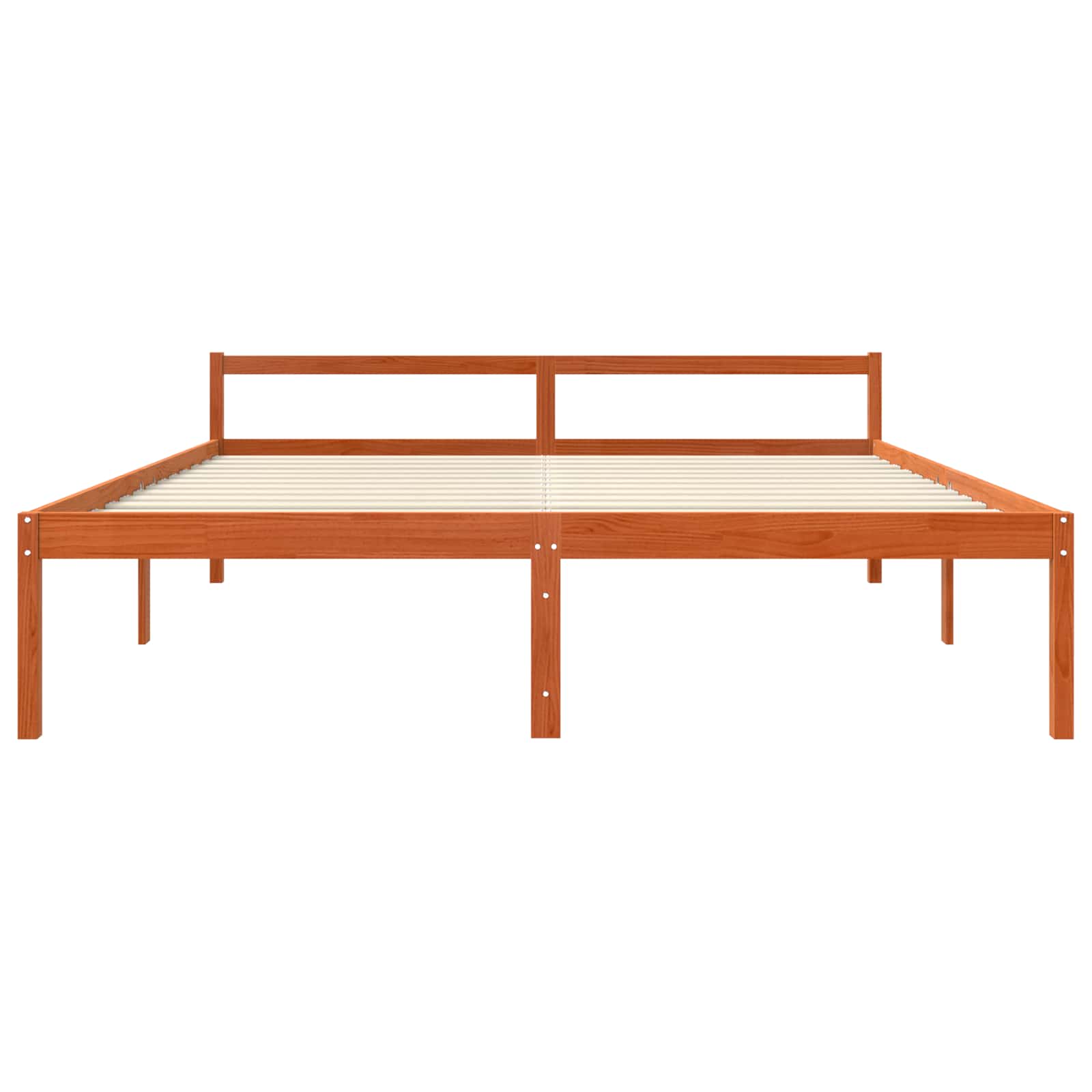 Cadre de lit Cire marron 180 x 200 cm Bois de pin massif - XIOS