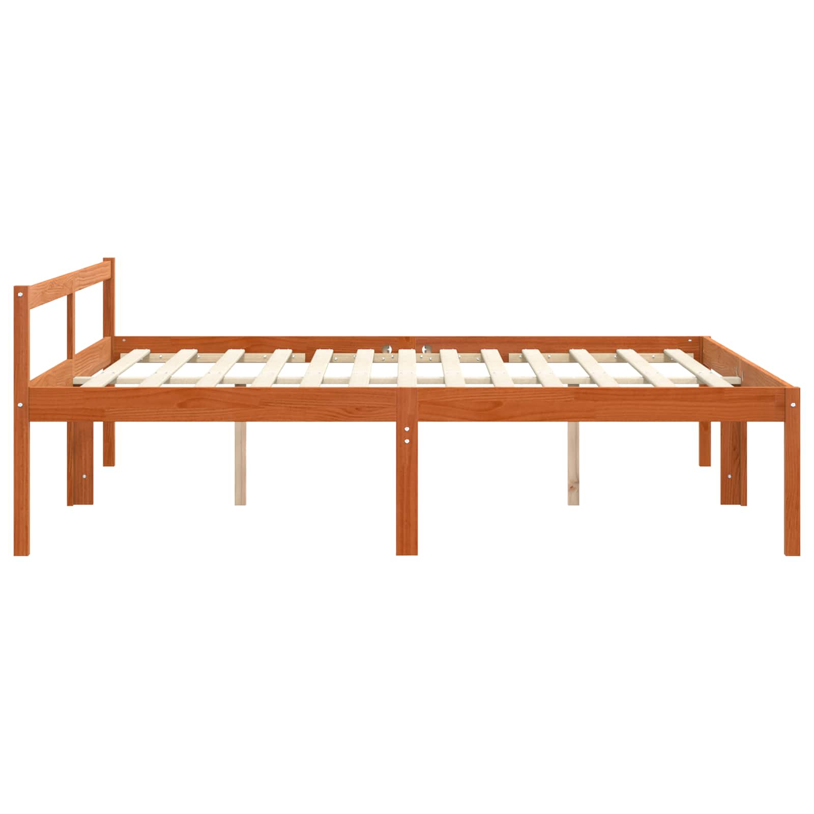 Cadre de lit Cire marron 180 x 200 cm Bois de pin massif - XIOS