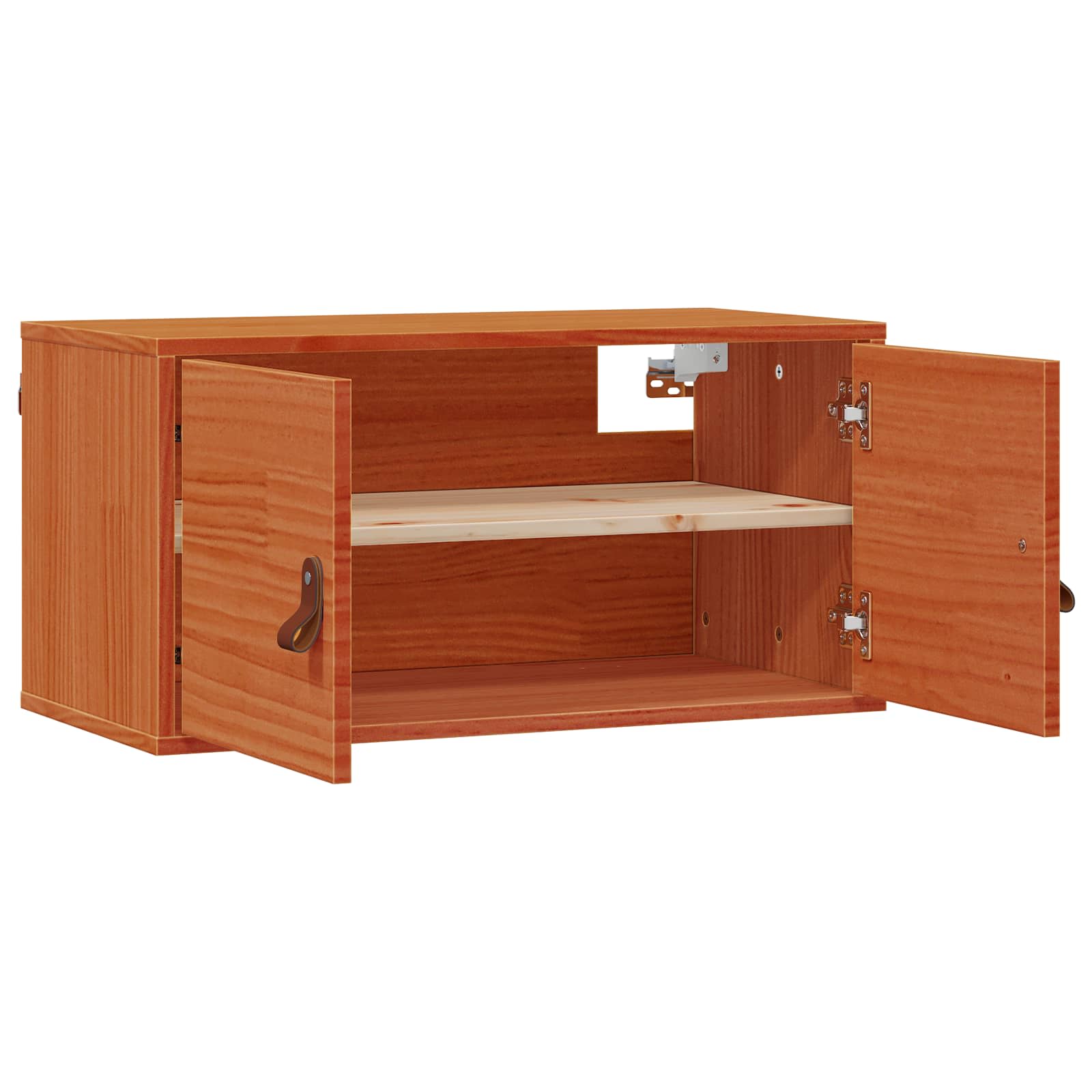 Meuble mural avec étagère 2 pcs Cire marron 80 x 30 x 30 cm - XIOS