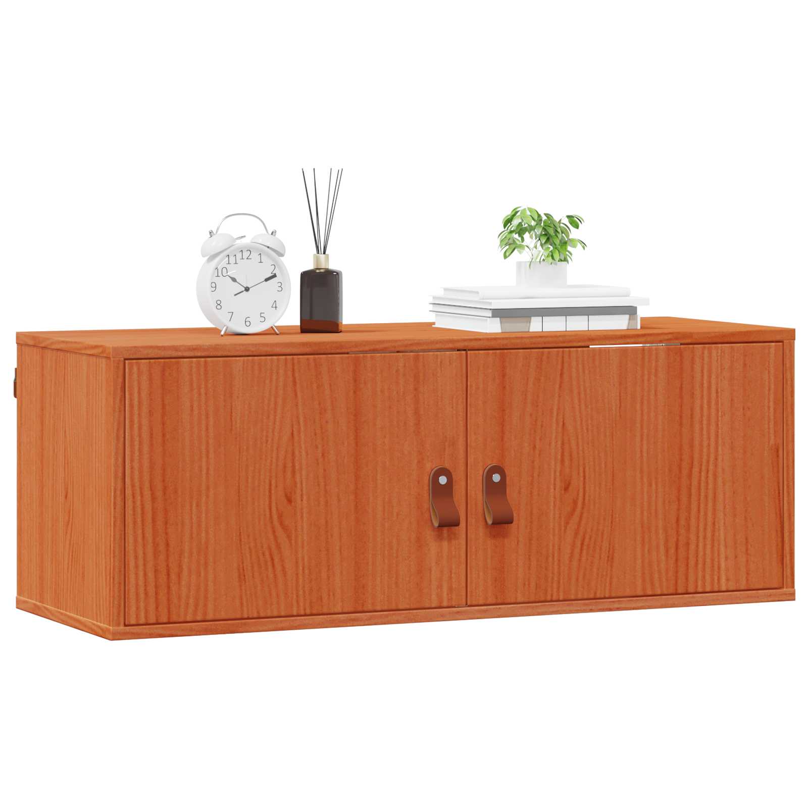 Meuble mural avec étagère 2 pcs Cire marron 80 x 30 x 30 cm - XIOS
