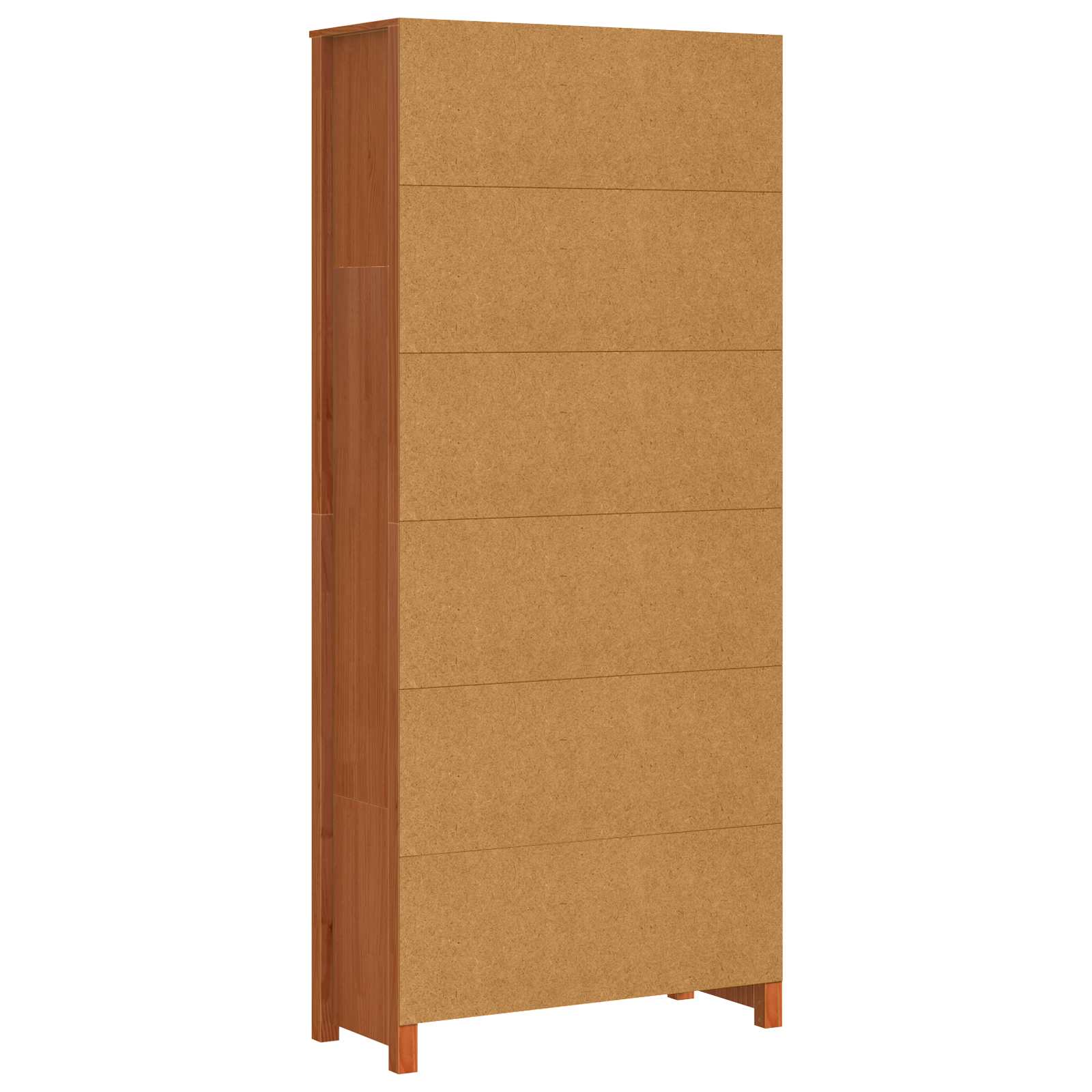 Bibliothèque Cire marron 80 x 35 x 183 cm Bois de pin massif - XIOS