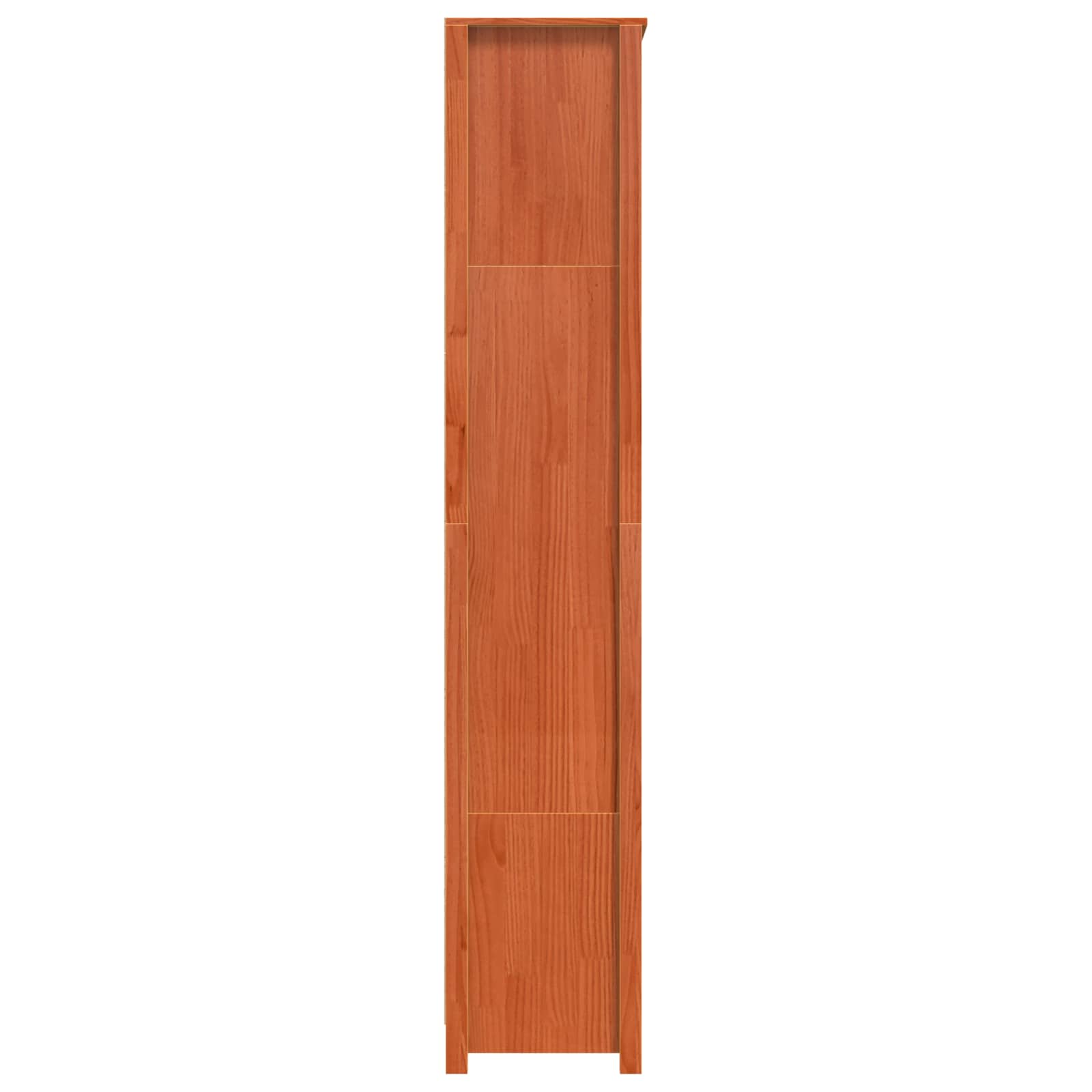 Bibliothèque Cire marron 80 x 35 x 183 cm Bois de pin massif - XIOS