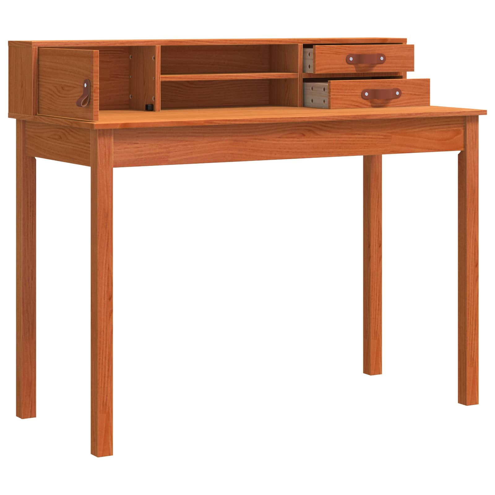 Bureau avec tiroir Cire marron 110 x 50 x 93 cm Pin massif - XIOS
