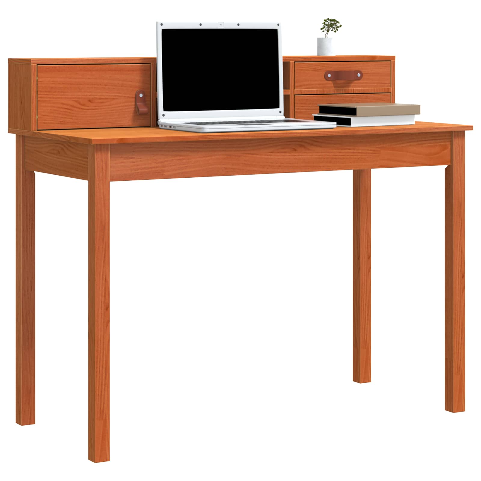 Bureau avec tiroir Cire marron 110 x 50 x 93 cm Pin massif - XIOS