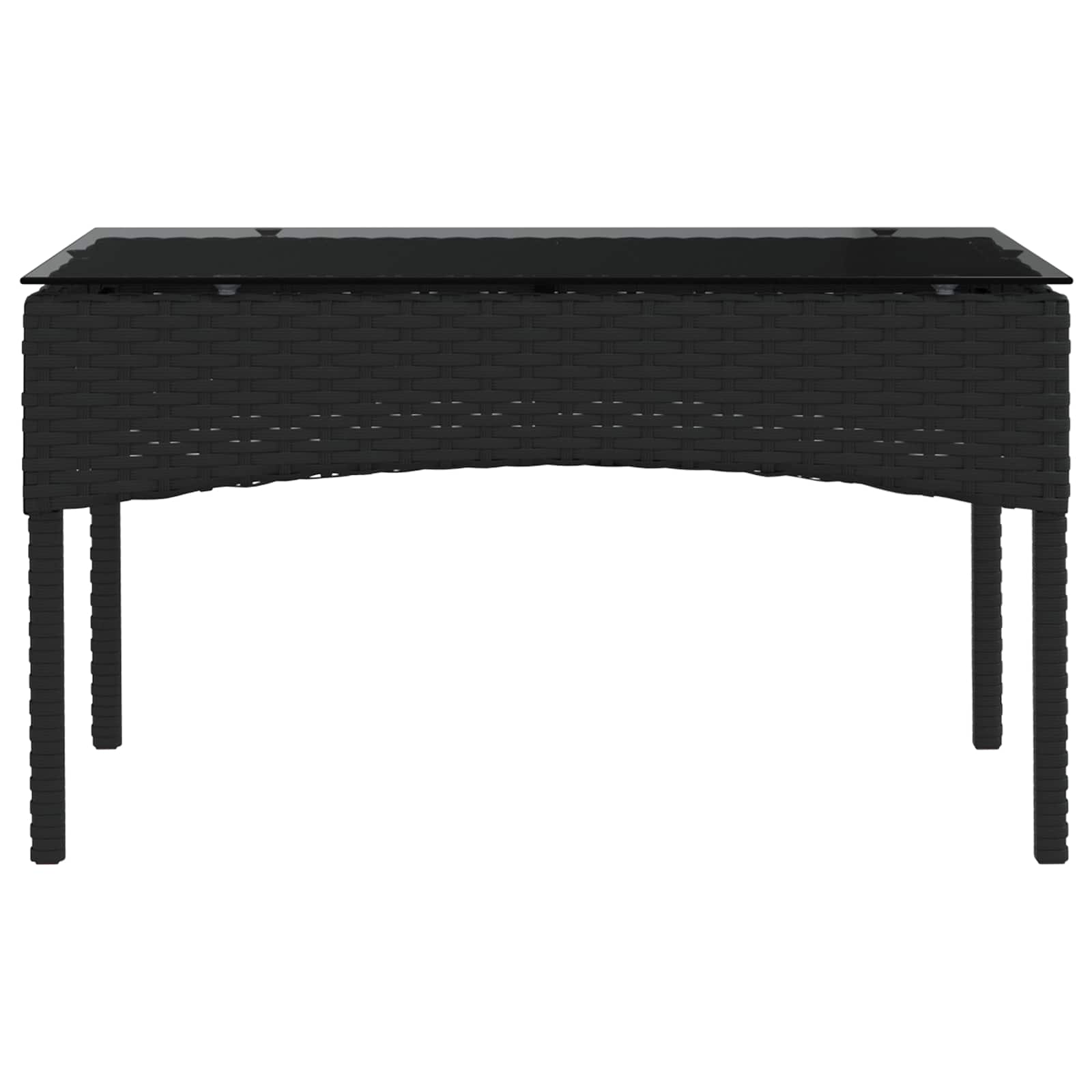 Ensemble de canapé de jardin 2 pcs Noir et Crème polyrotin - XIOS
