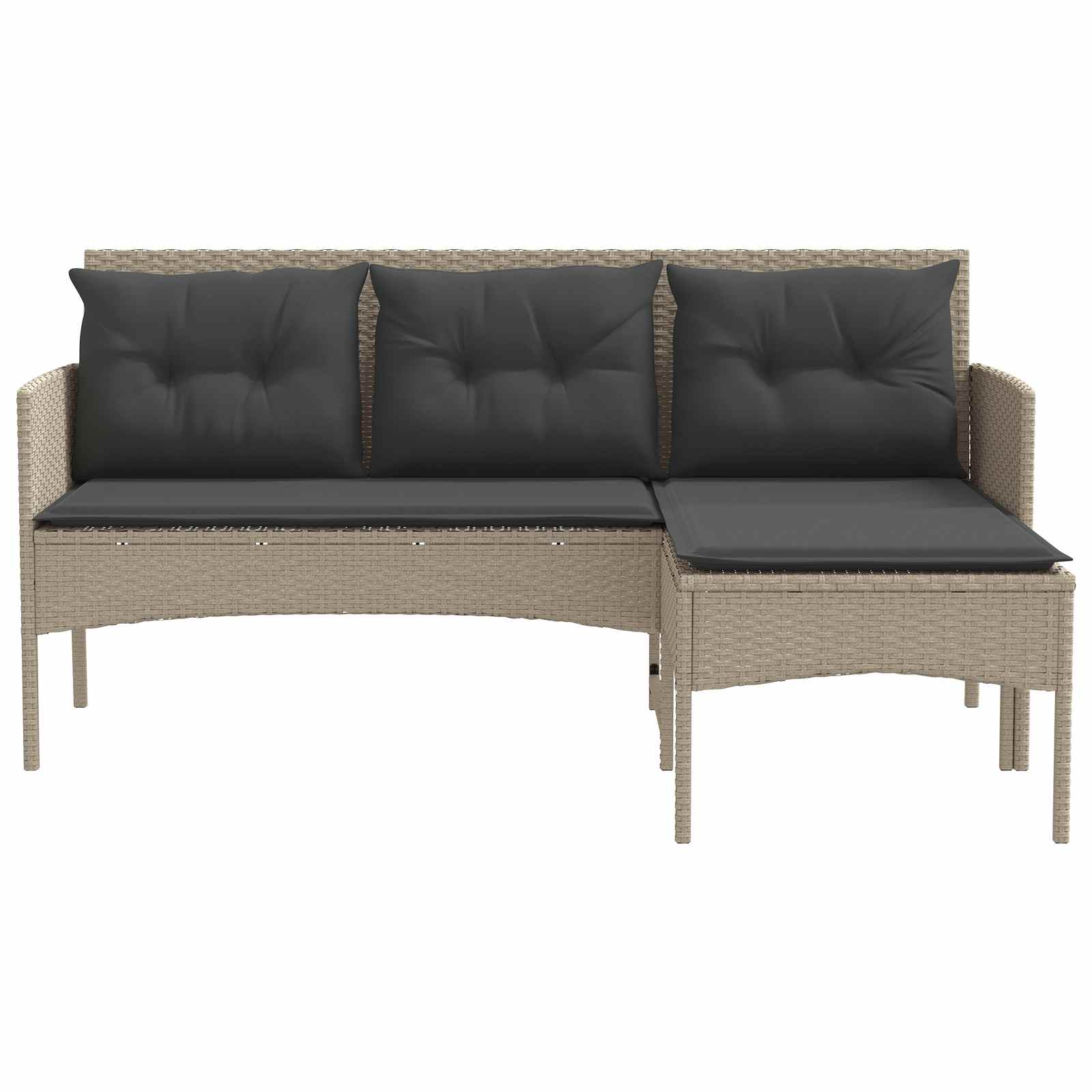 Ensemble de canapé de jardin avec coussin 2 pcs polyrotin - XIOS