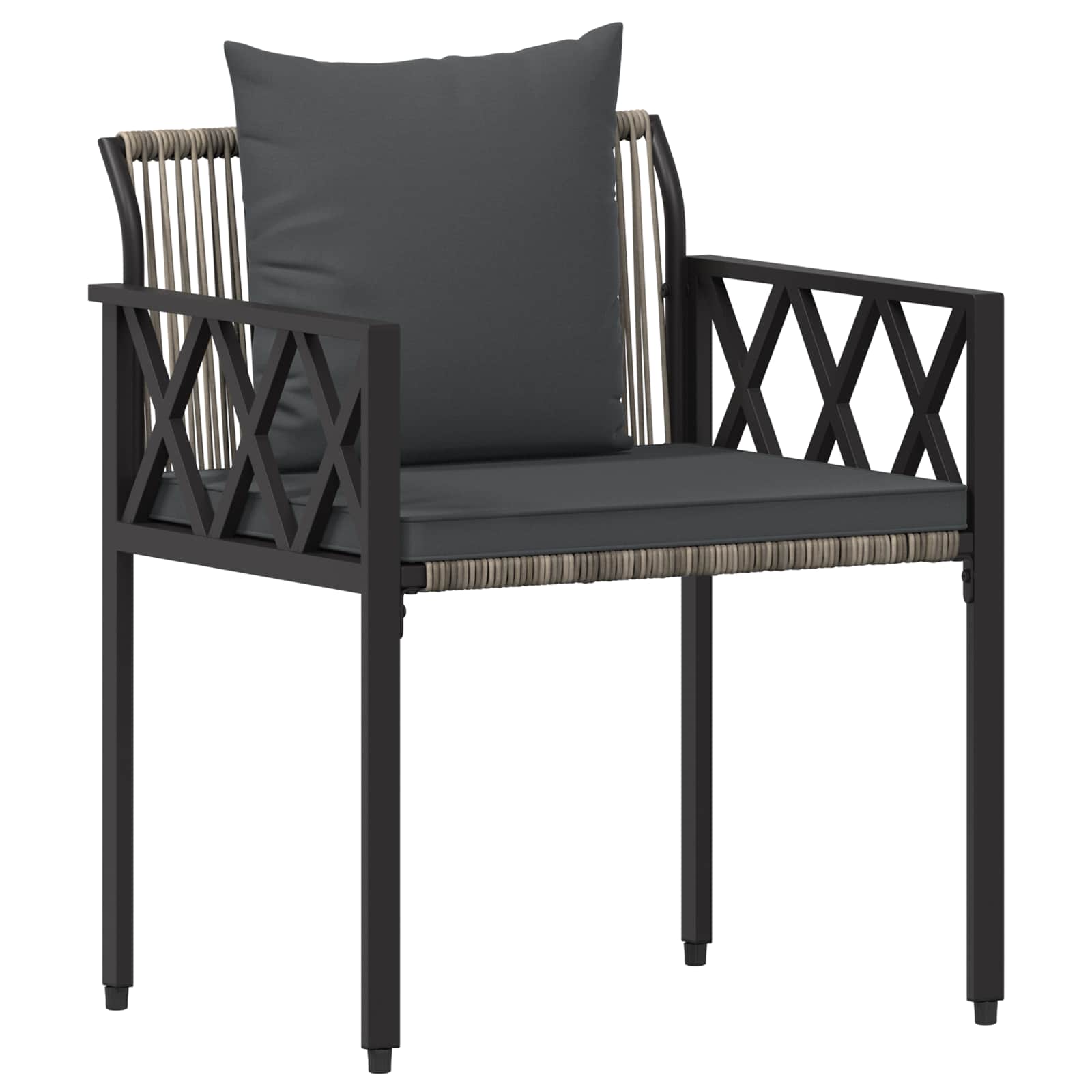 Ensemble de meubles d'extérieur 4 pcs Gris et Gris foncé - XIOS