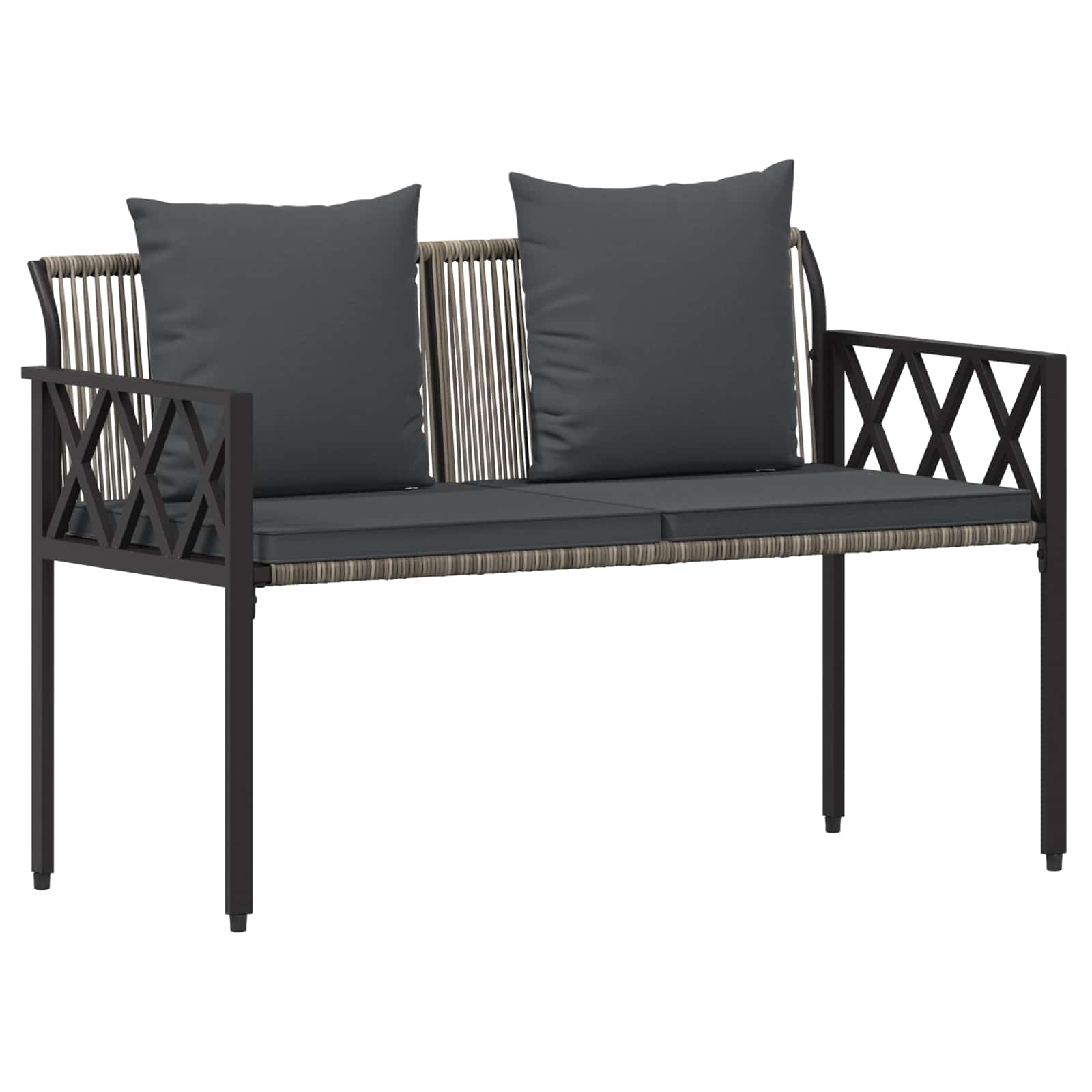 Ensemble de meubles d'extérieur 4 pcs Gris et Gris foncé - XIOS