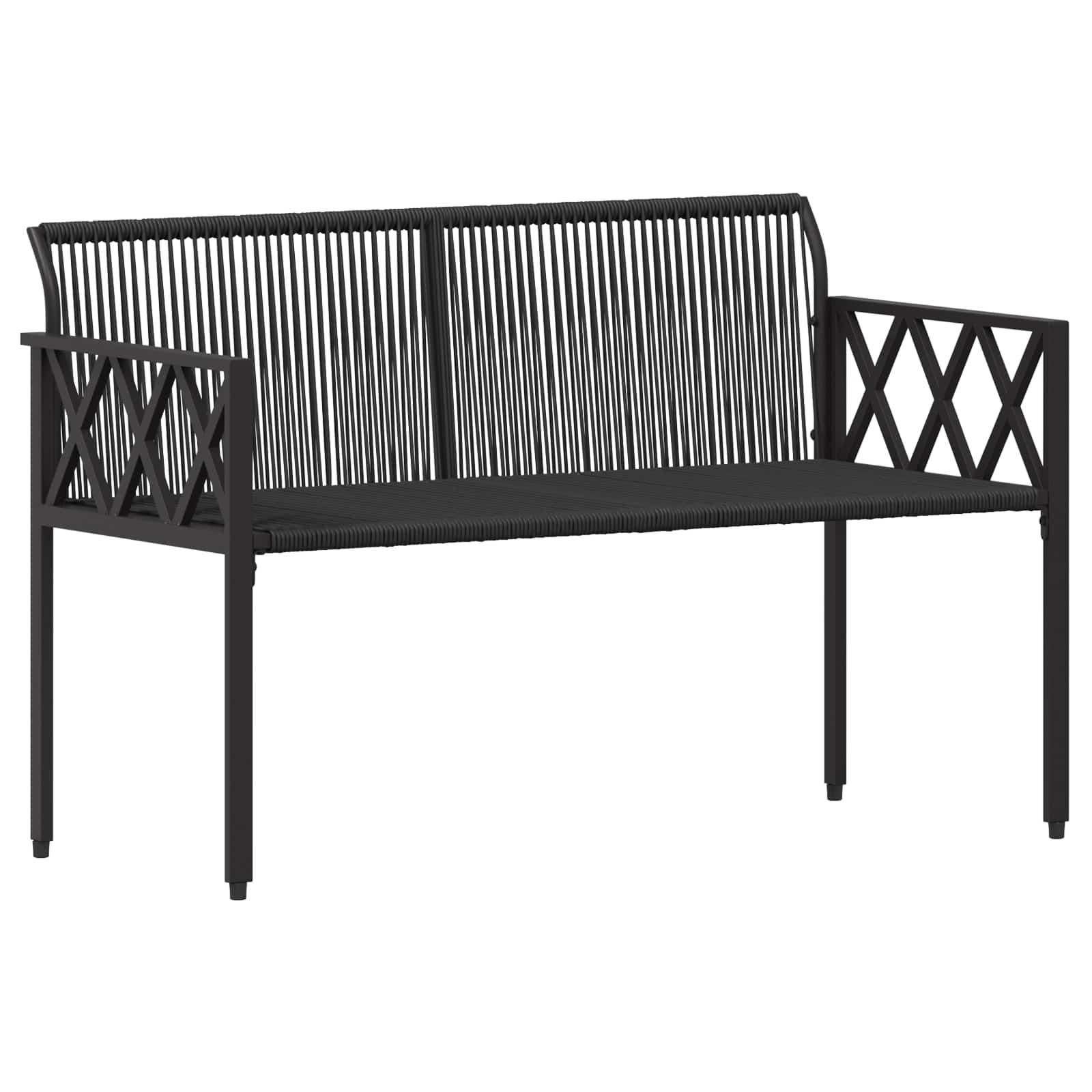 Ensemble de meubles d'extérieur 4 pcs Noir et turquoise - XIOS