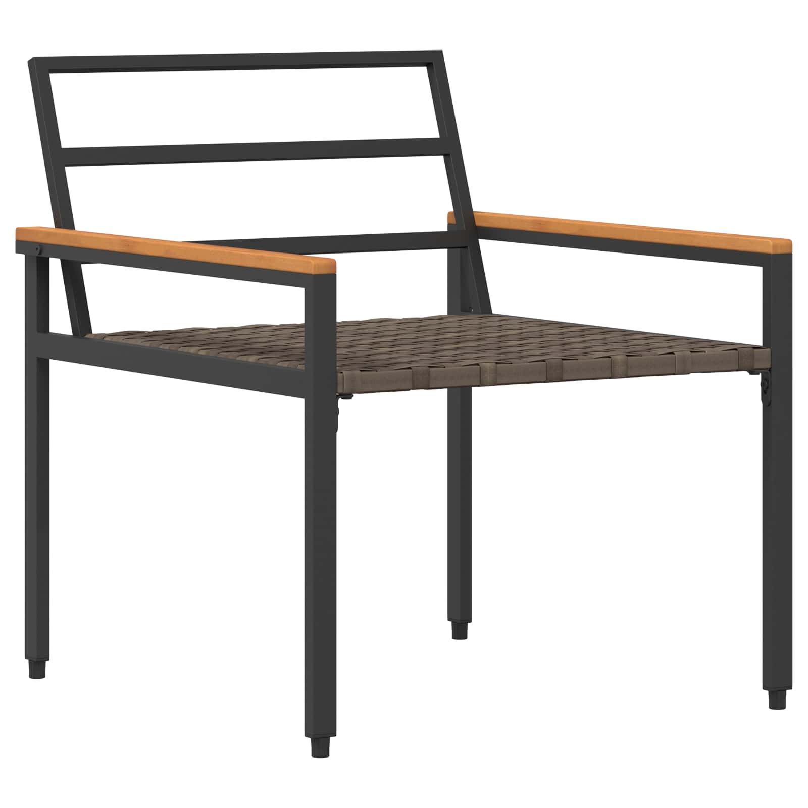 Ensemble de meubles d'extérieur 4 pcs Gris foncé polyrotin