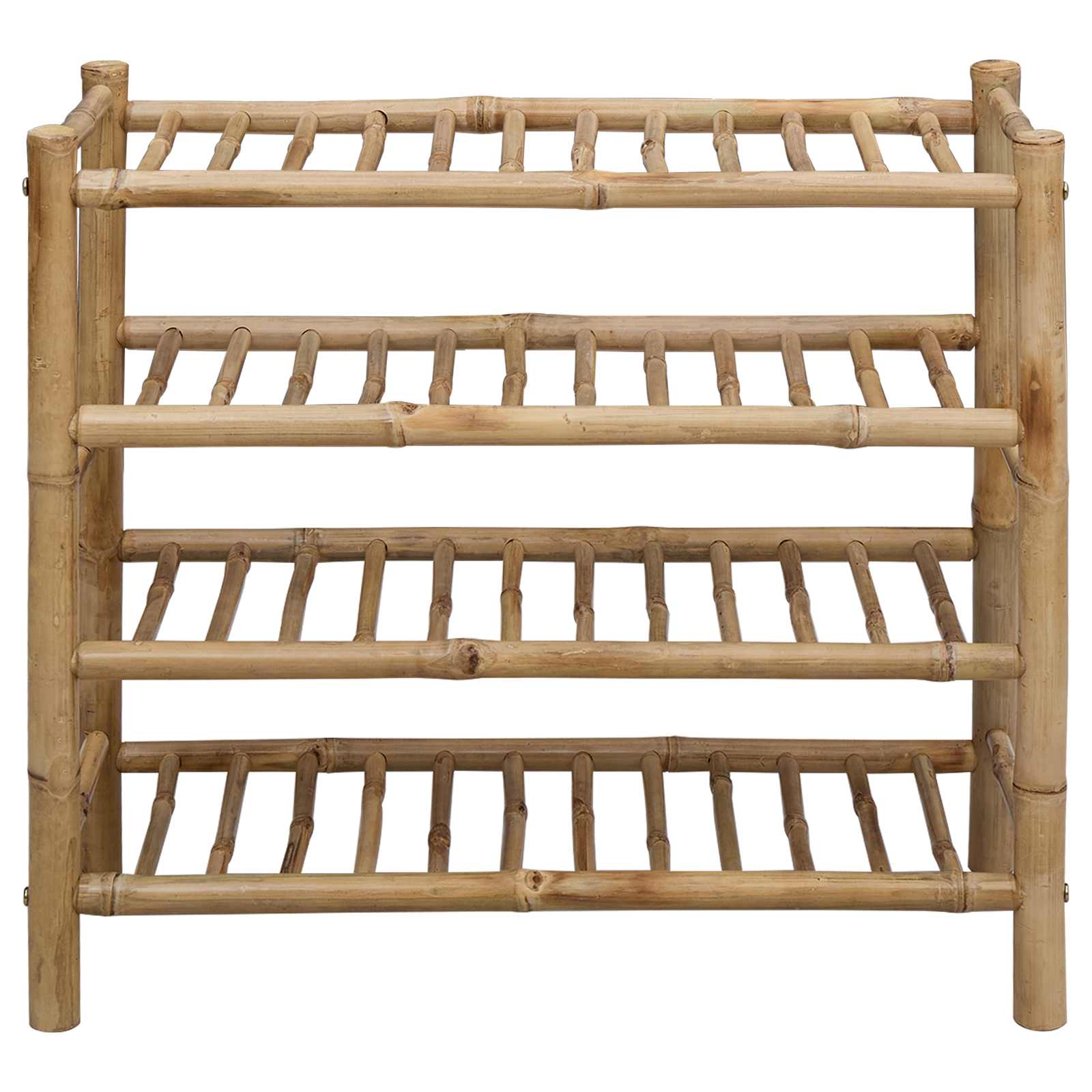 Rack à chaussures avec étagère Naturel 68 x 28 x 63 cm Bambou - XIOS