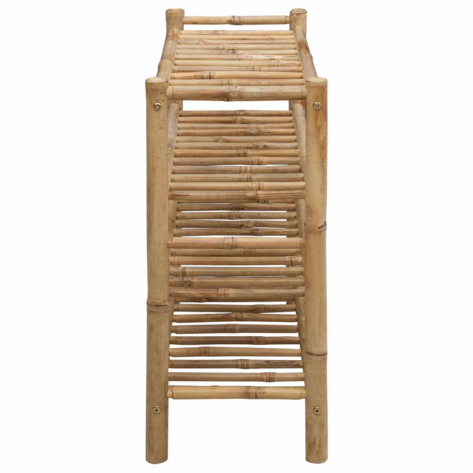 Rack à chaussures avec étagère Naturel 68 x 28 x 63 cm Bambou - XIOS