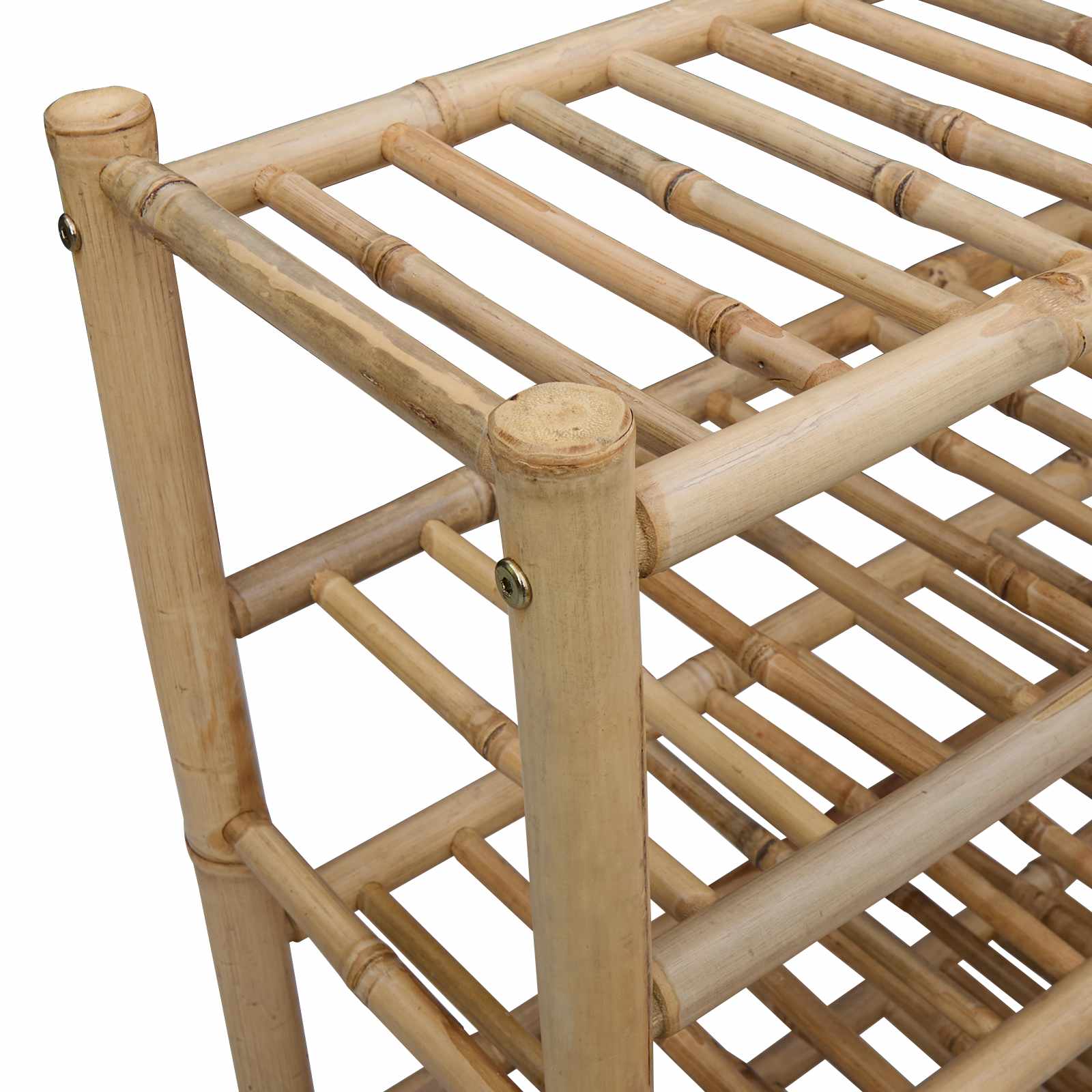 Rack à chaussures avec étagère Naturel 68 x 28 x 96 cm Bambou - XIOS