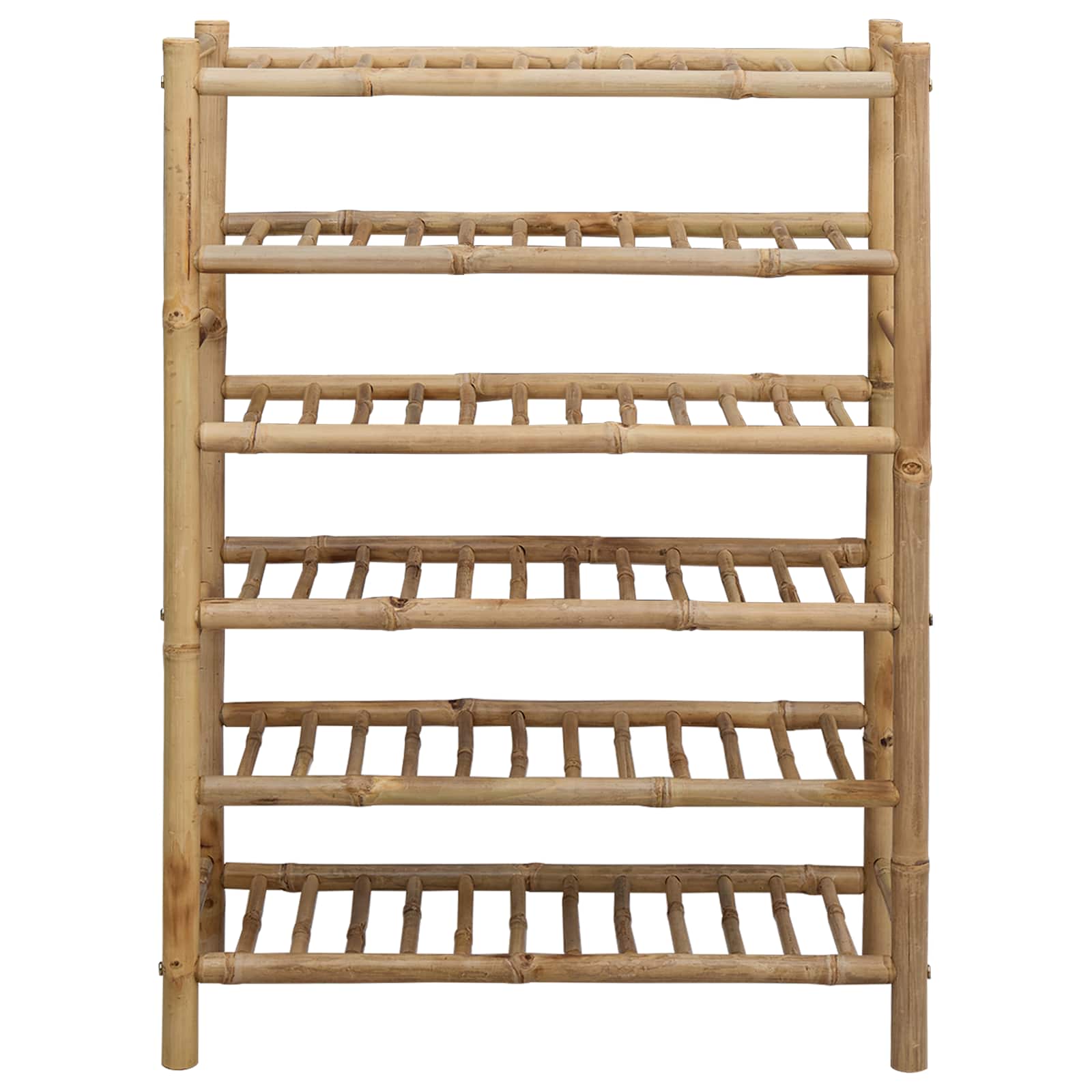 Rack à chaussures avec étagère Naturel 68 x 28 x 96 cm Bambou - XIOS