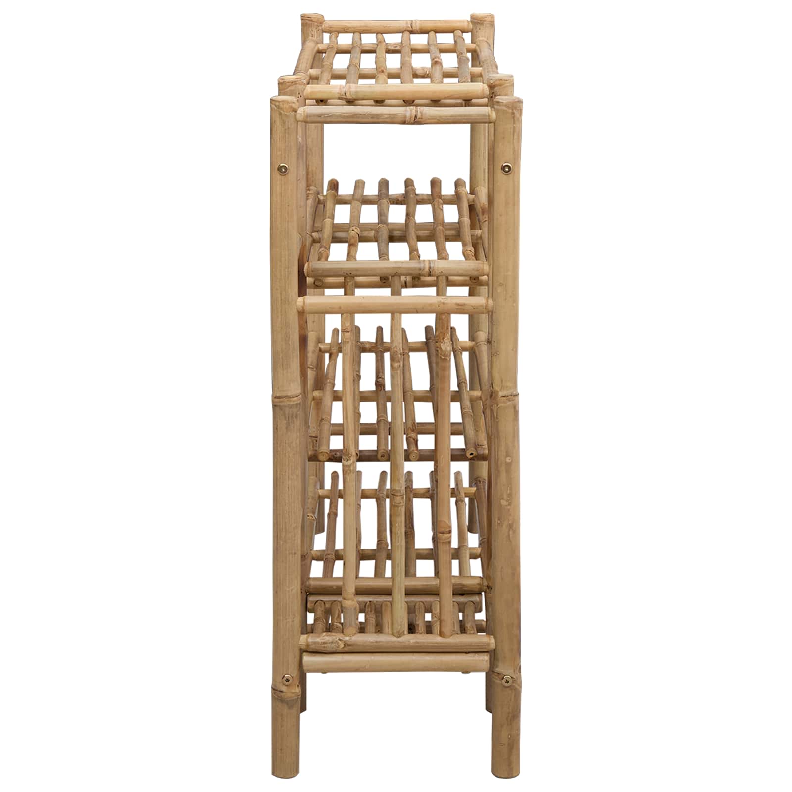 Rack à chaussures avec étagère Naturel 88 x 27 x 80 cm Bambou - XIOS