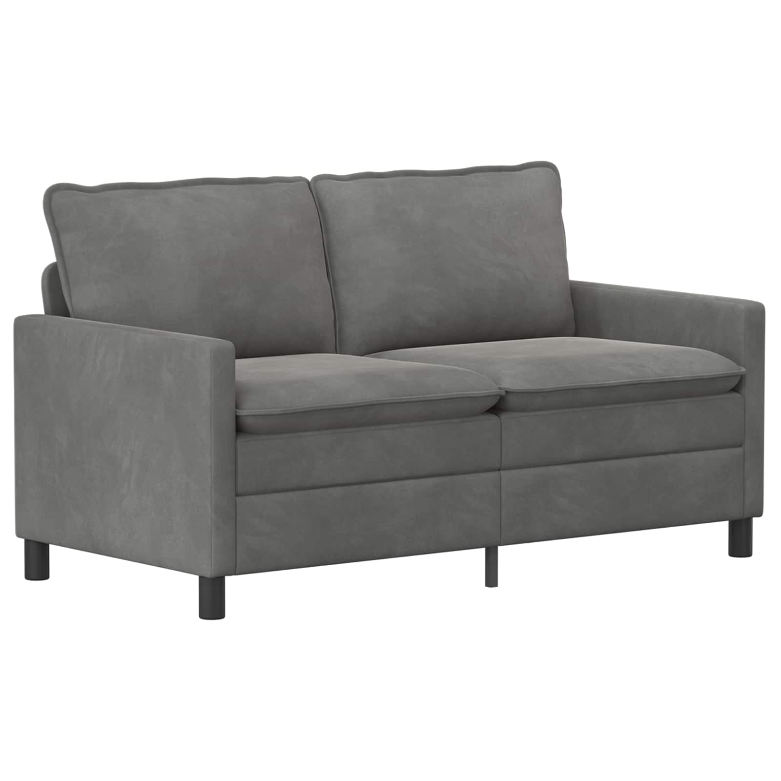 Ensemble de Canapés 2 pcs Gris foncé Velours - XIOS