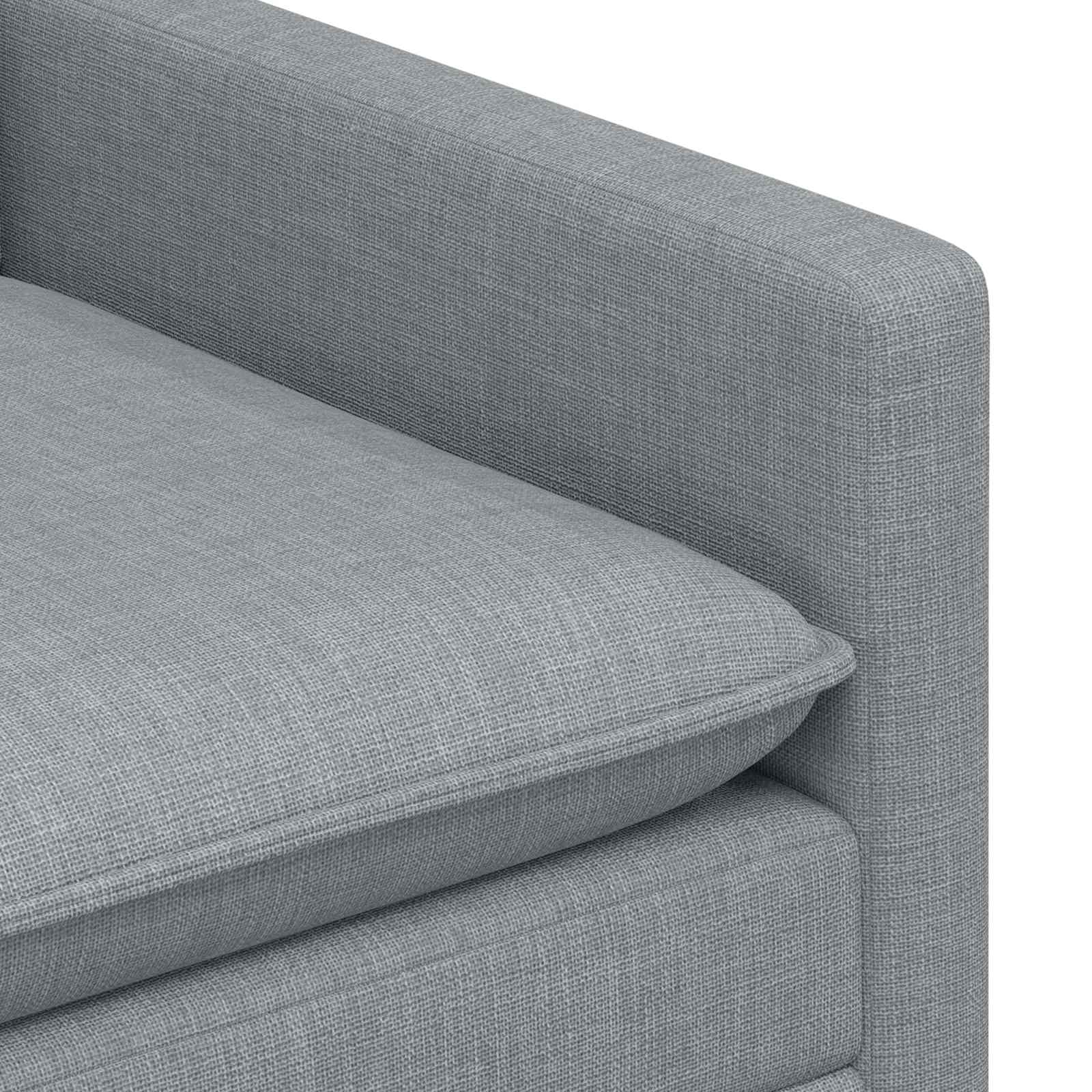 Ensemble de Canapés 2 pc Gris clair Tissu