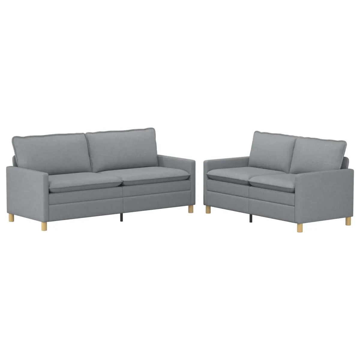 Ensemble de Canapés 2 pc Gris clair Tissu - XIOS