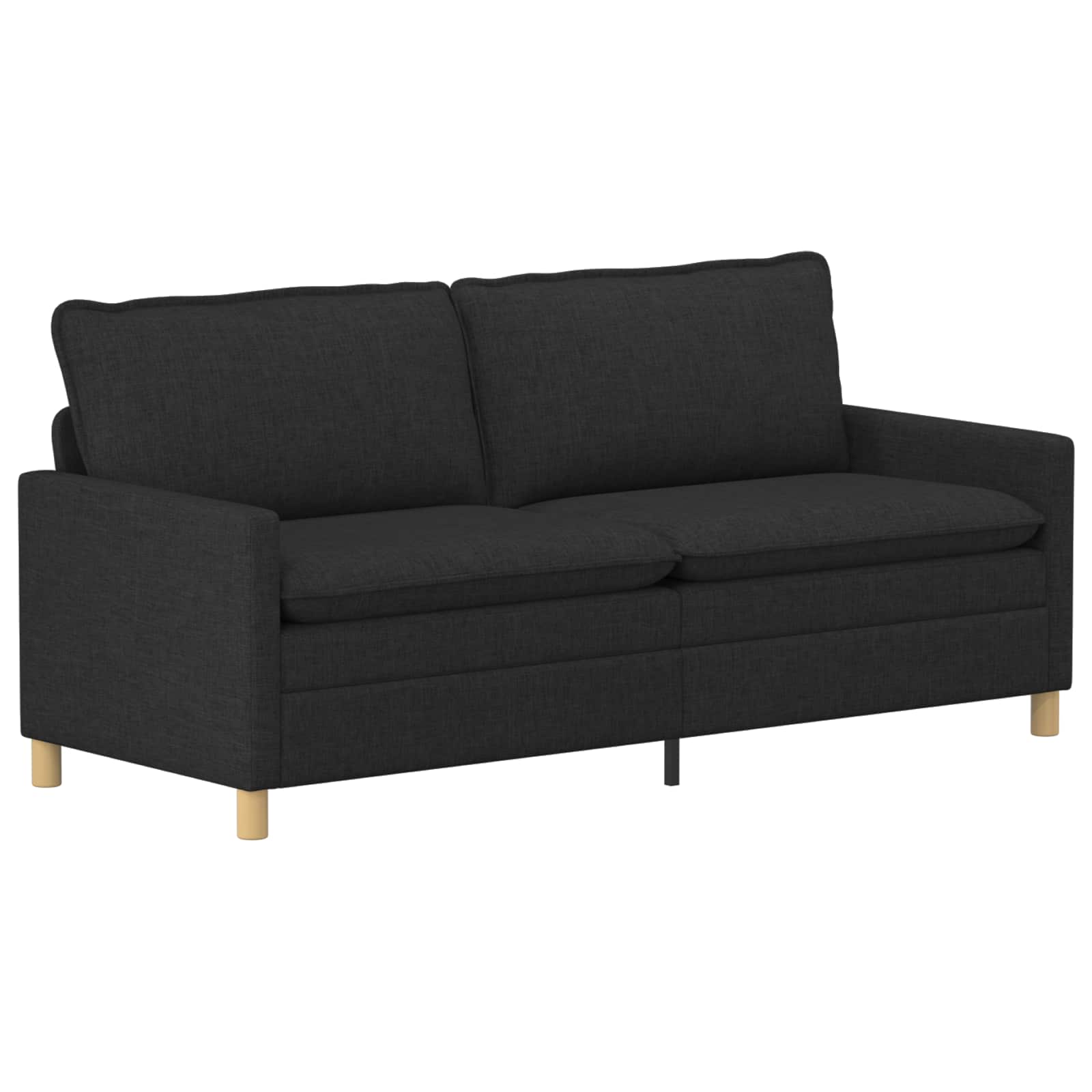 Ensemble de Canapés 2 pc Noir Tissu