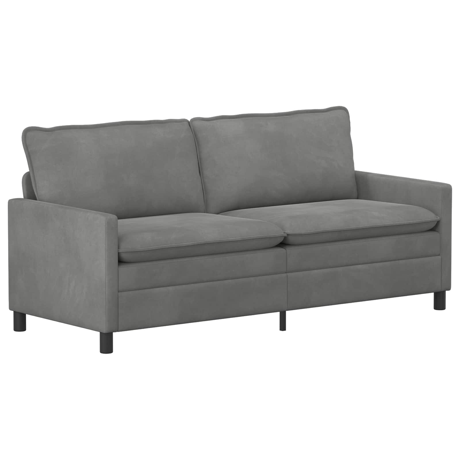 Ensemble de Canapés 2 pc Gris foncé Velours