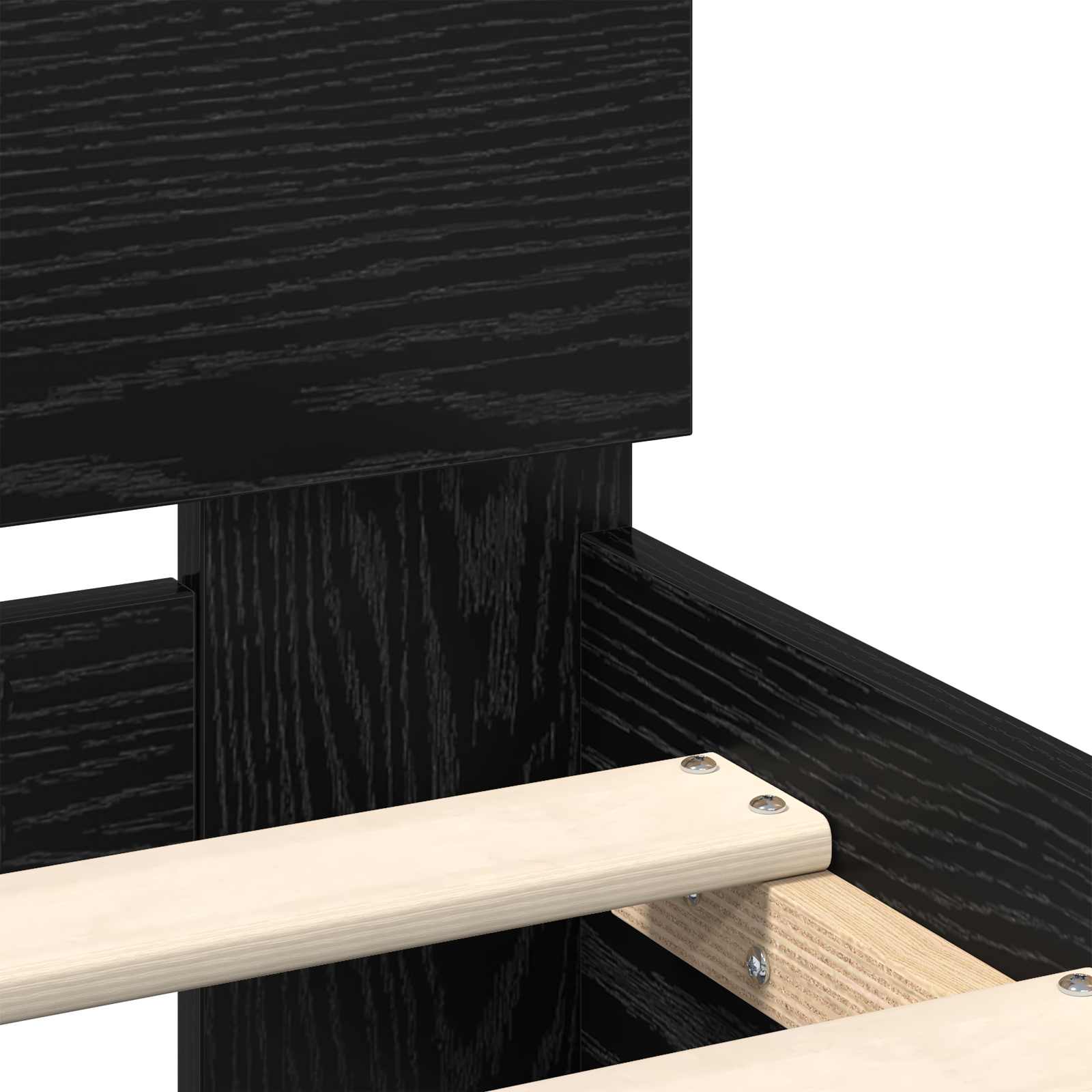 Cadre de lit Chêne noir 160 x 200 cm Bois d'ingénierie - XIOS