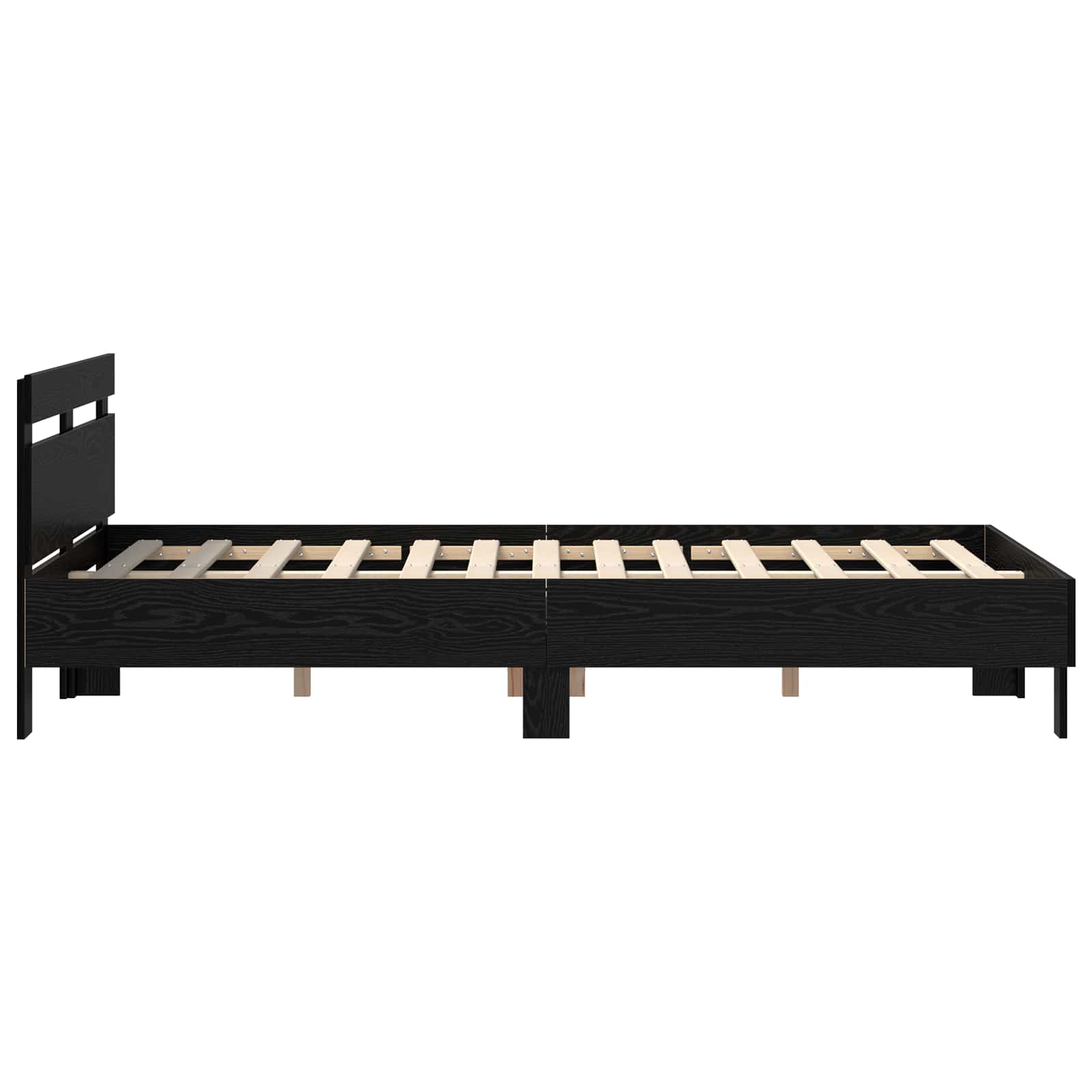 Cadre de lit Chêne noir 160 x 200 cm Bois d'ingénierie - XIOS