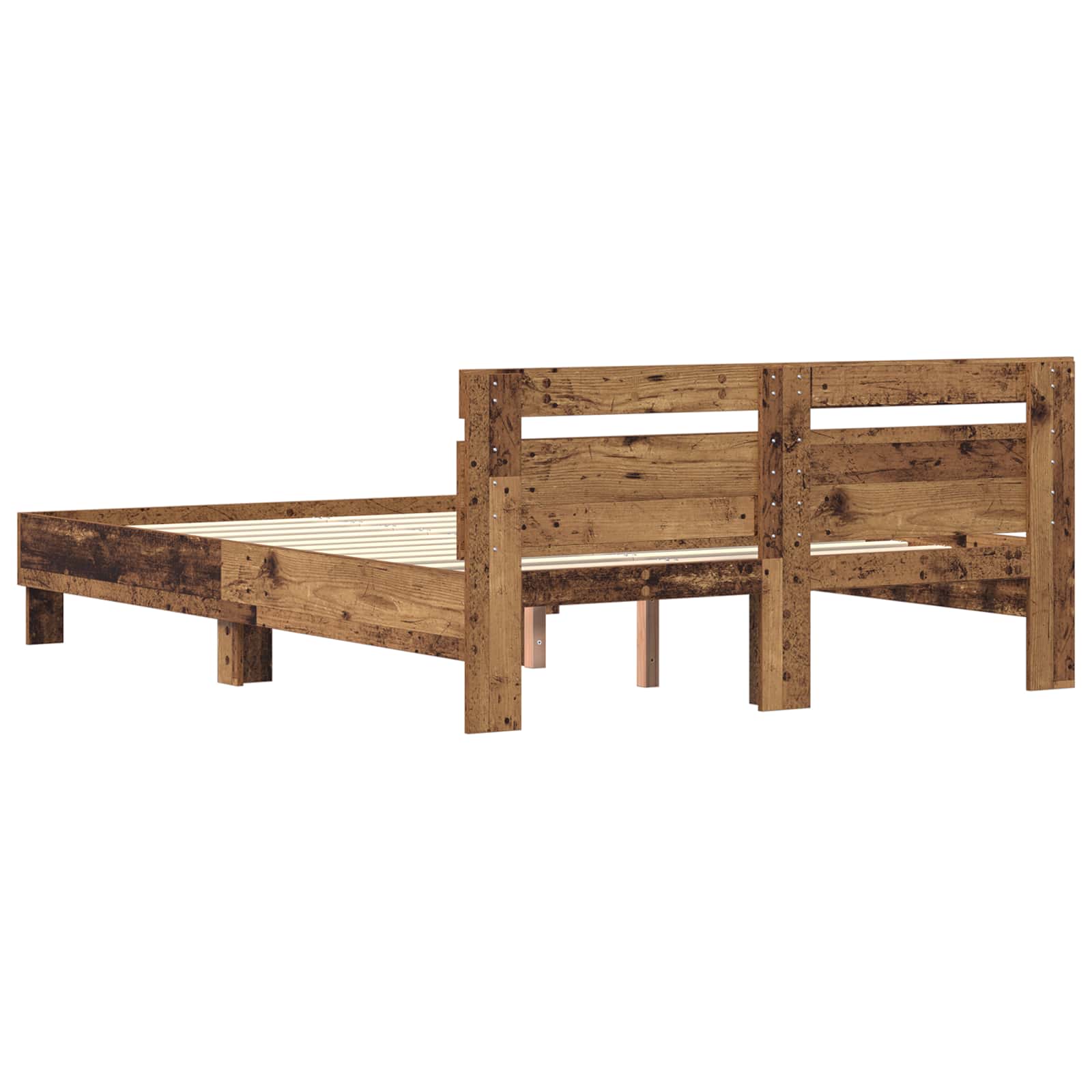 Cadre de lit Bois ancien 140 x 200 cm Bois d'ingénierie