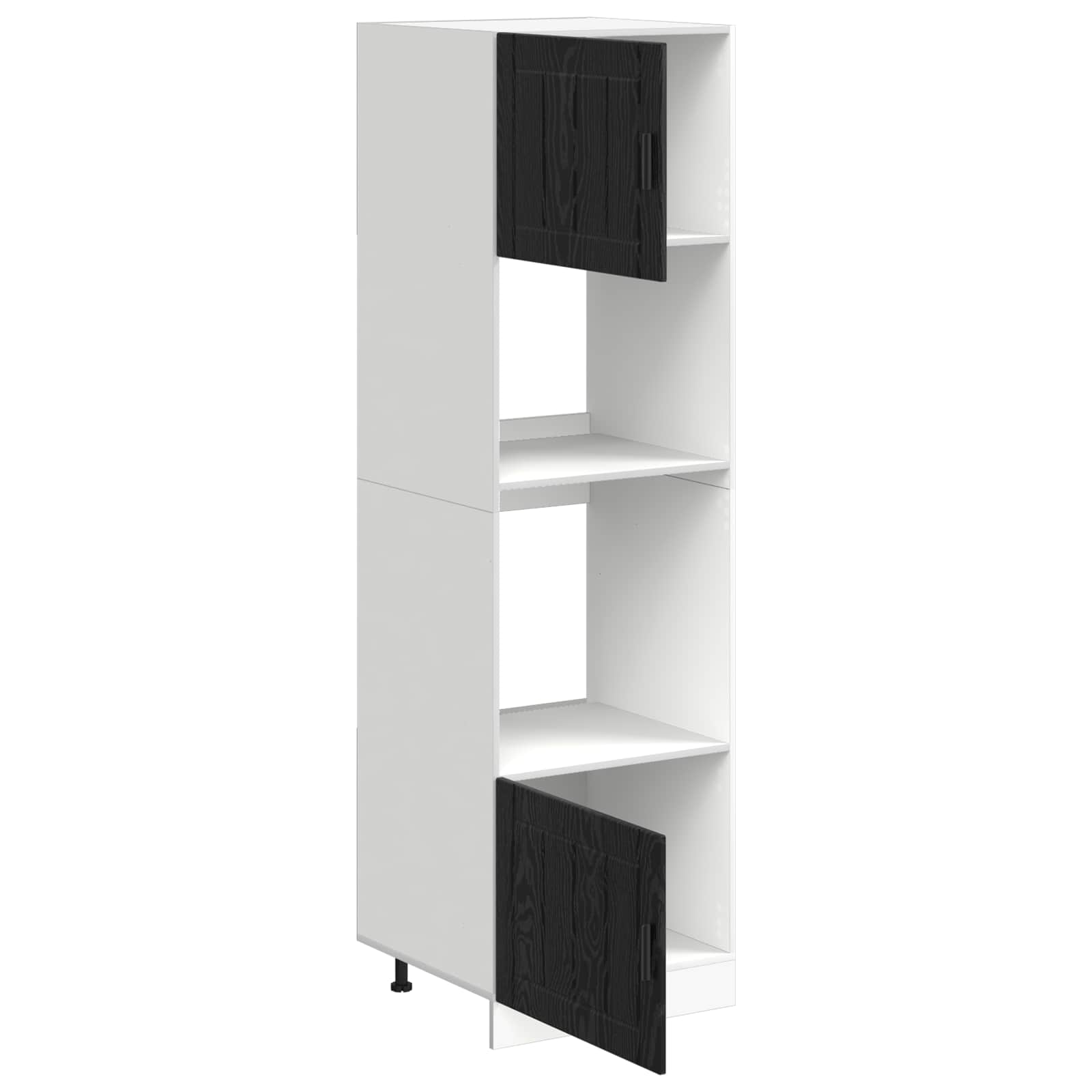 Armoire de four PORTO Chêne noir 60 x 57 x 207 cm - XIOS
