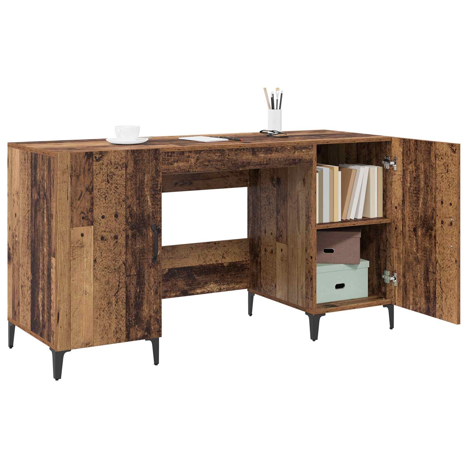 Bureau Bois ancien 140 x 50 x 75 cm Bois d'ingénierie - XIOS