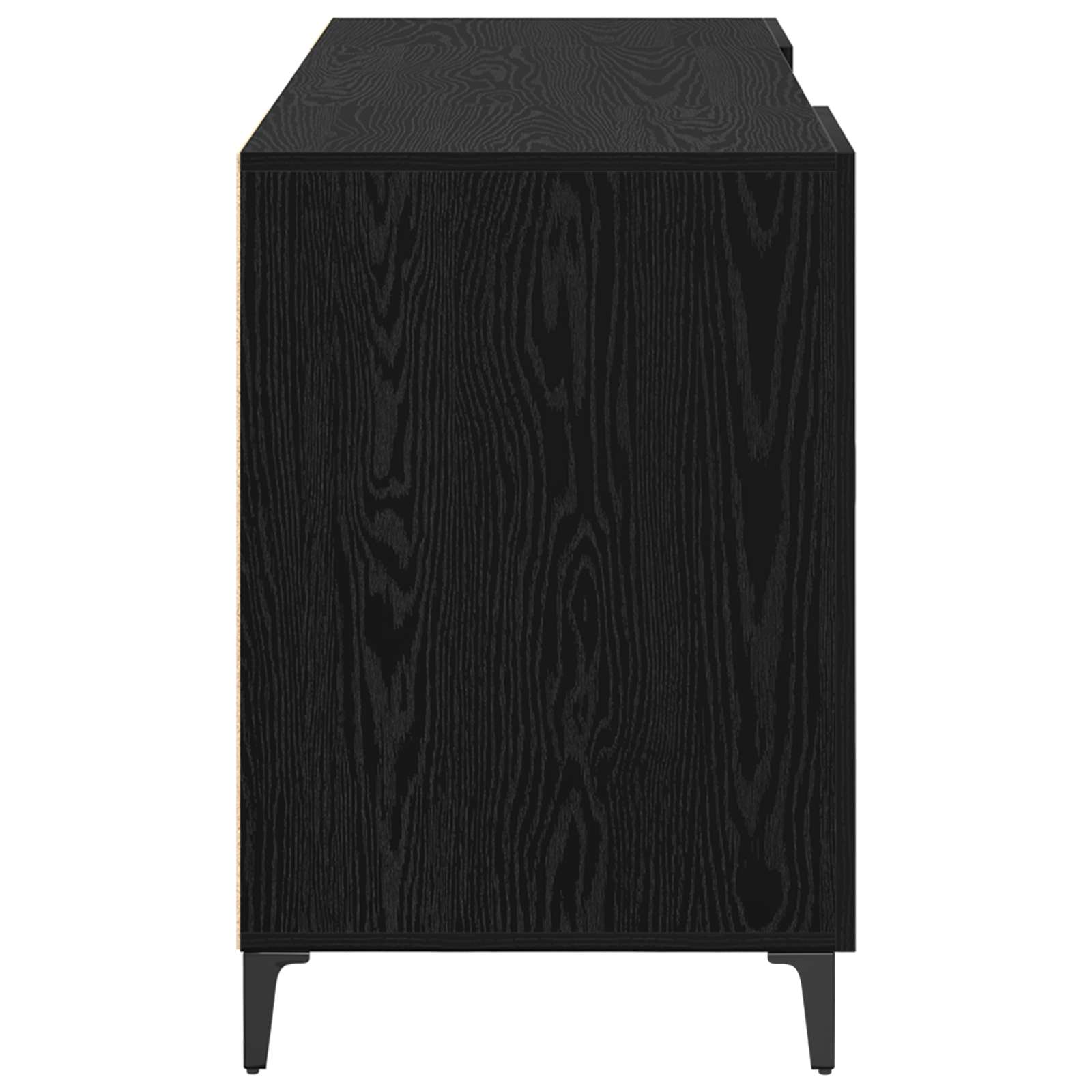 Bureau avec porte Chêne noir 140 x 50 x 75 cm Bois d'ingénierie - XIOS