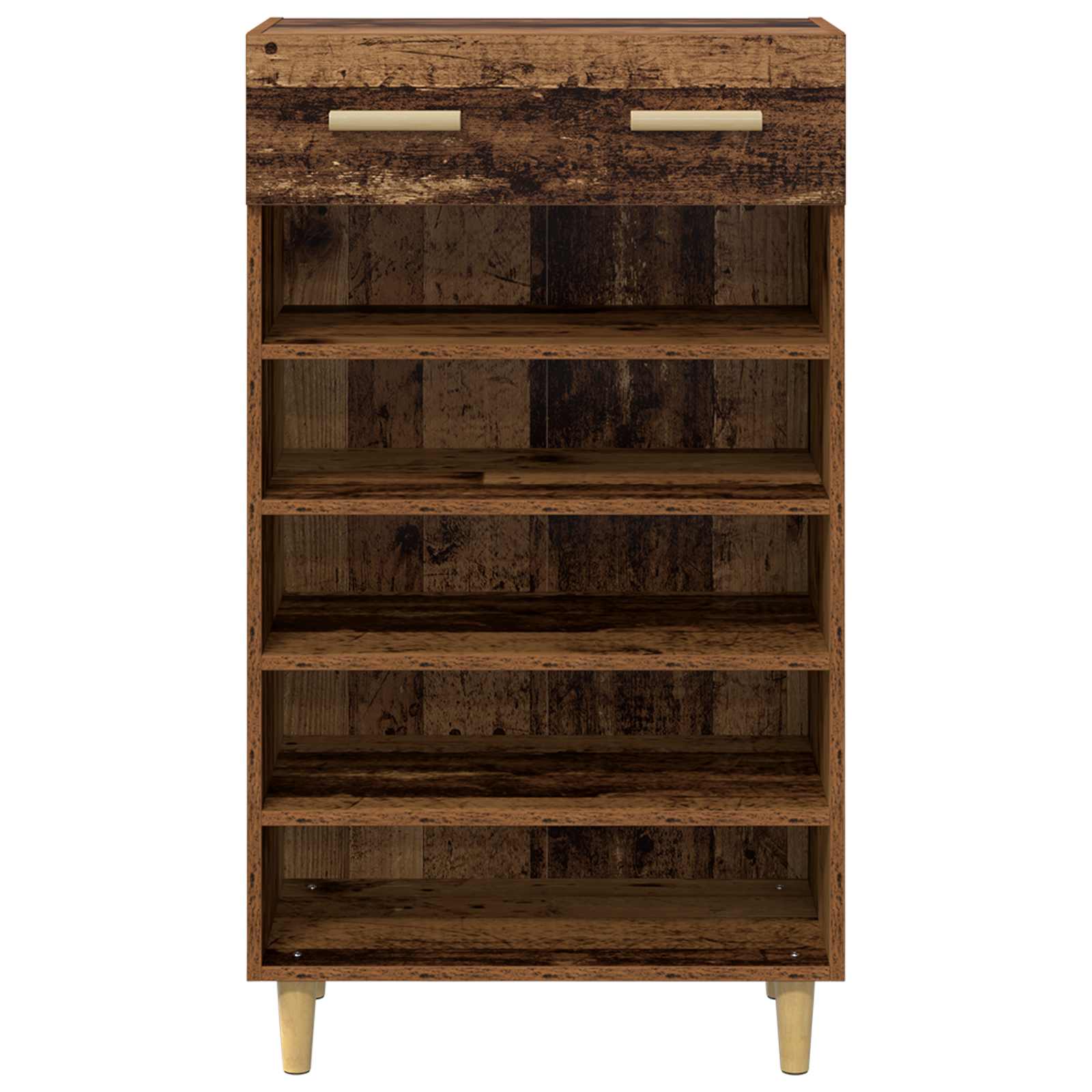 Cabinet à chaussures avec tiroir Bois ancien 60 x 35 x 105 cm - XIOS