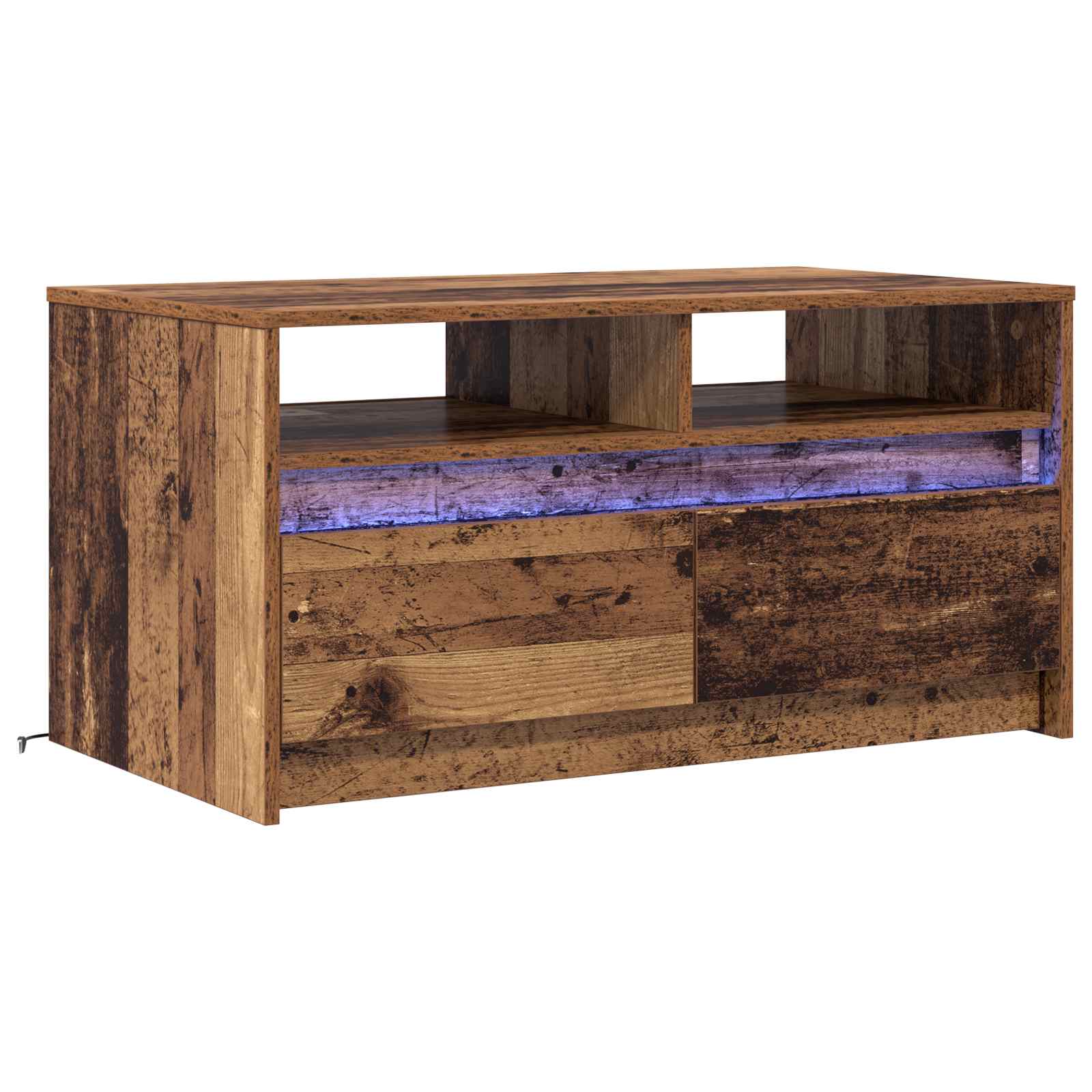 Table basse Bois ancien 90 x 50 x 45 cm Bois d'ingénierie - XIOS