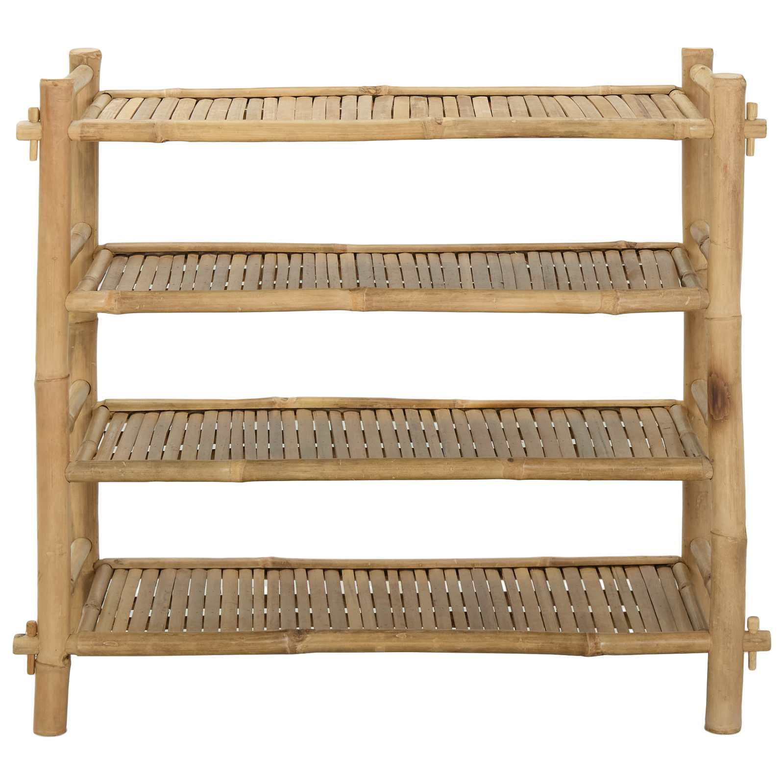 Rack à chaussures avec étagère Naturel 4 niveaux Bambou - XIOS