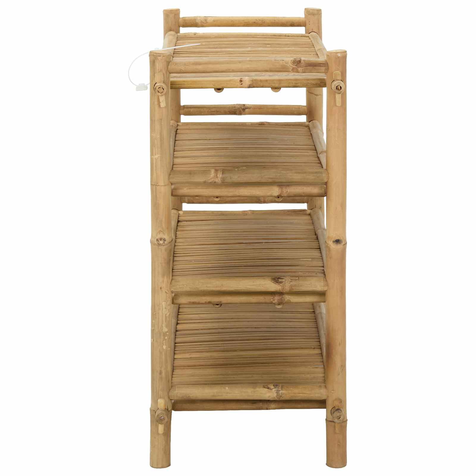 Rack à chaussures avec étagère Naturel 4 niveaux Bambou - XIOS