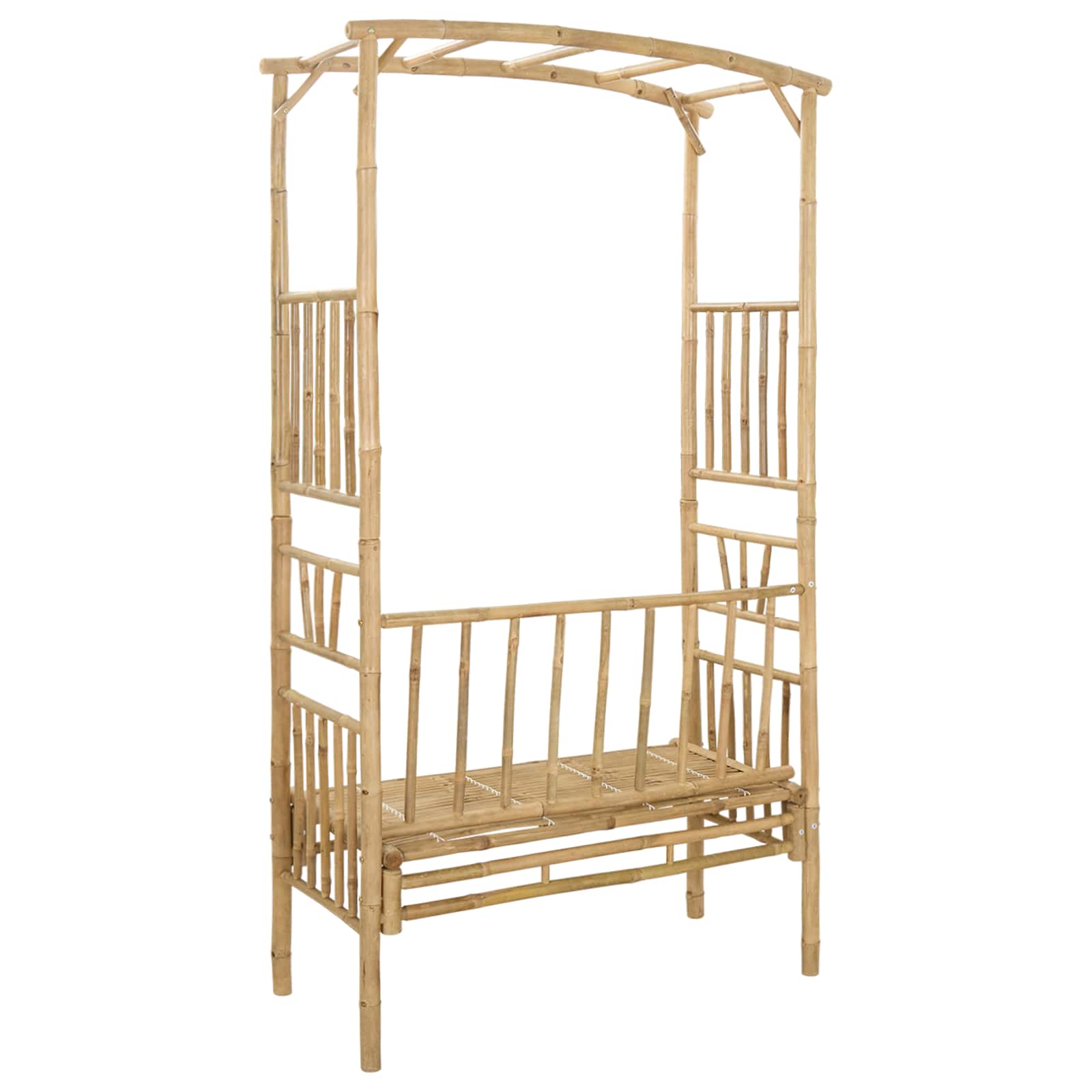 Arche de jardin avec banc 115 x 50 x 205 cm Bambou - XIOS