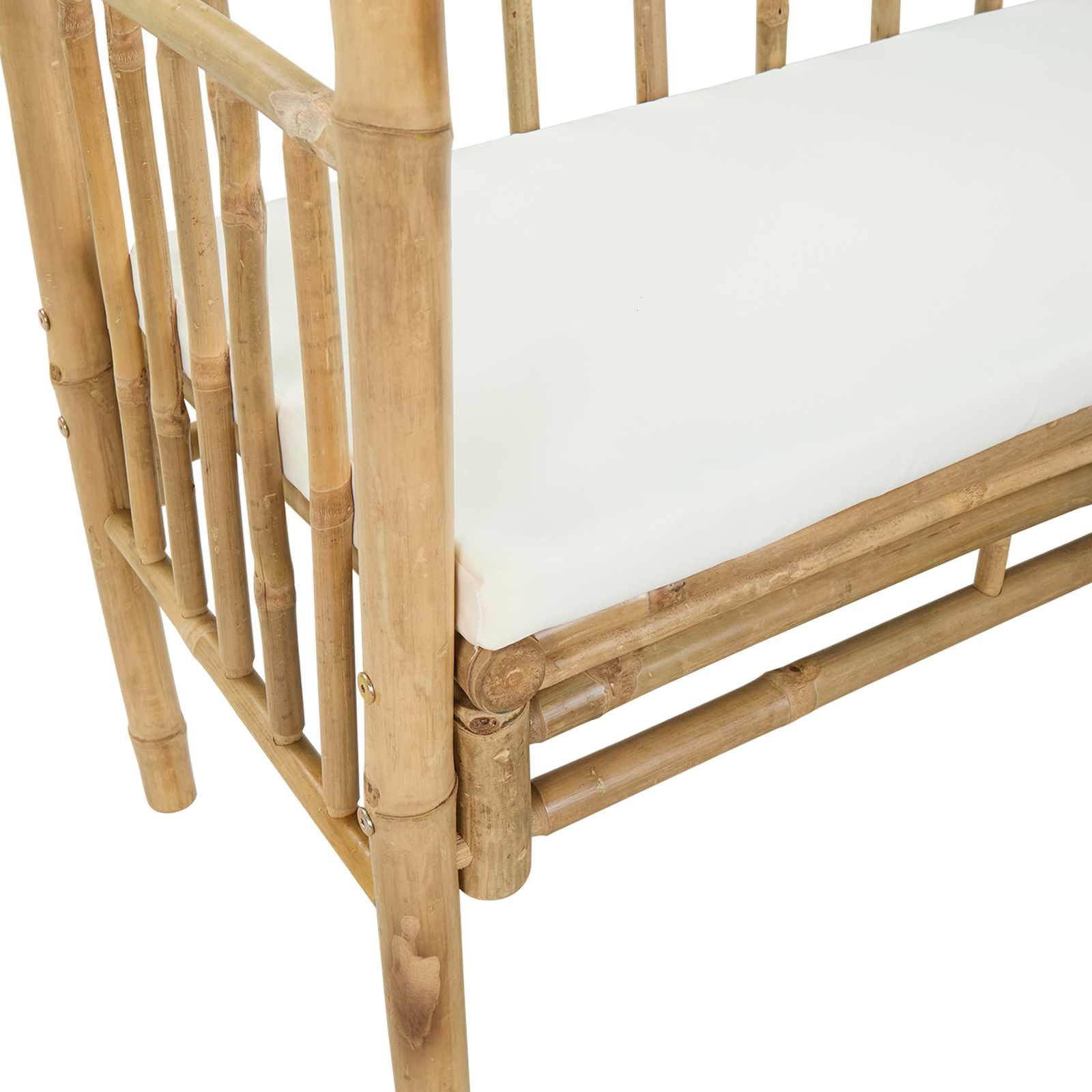Arche de jardin avec banc Crème blanc 115 x 50 x 205 cm Bambou - XIOS