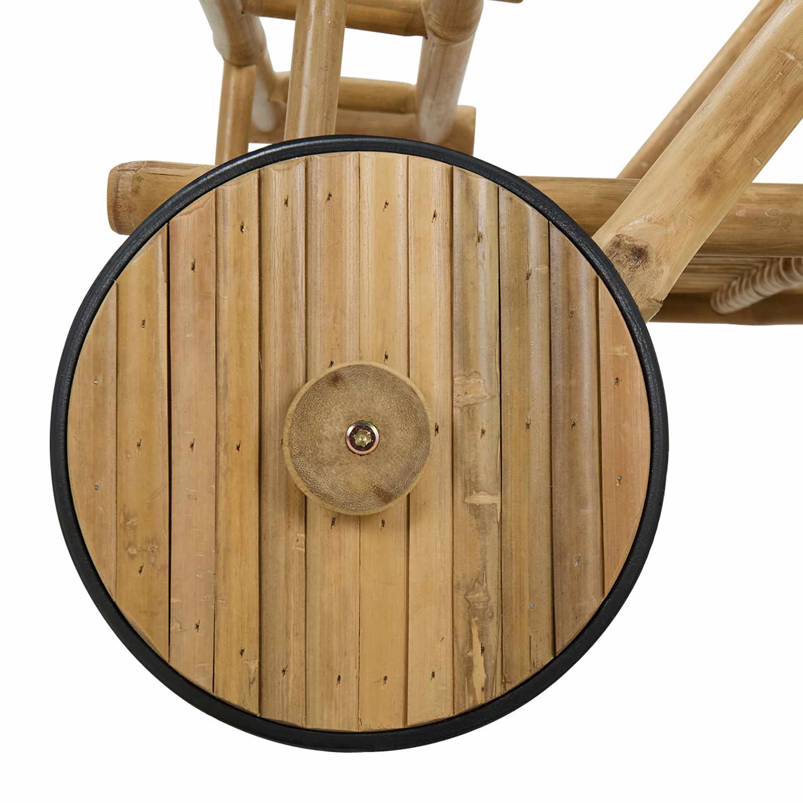 Chariot à thé avec roues Naturel 79 x 67,5 x 84 cm Bambou - XIOS