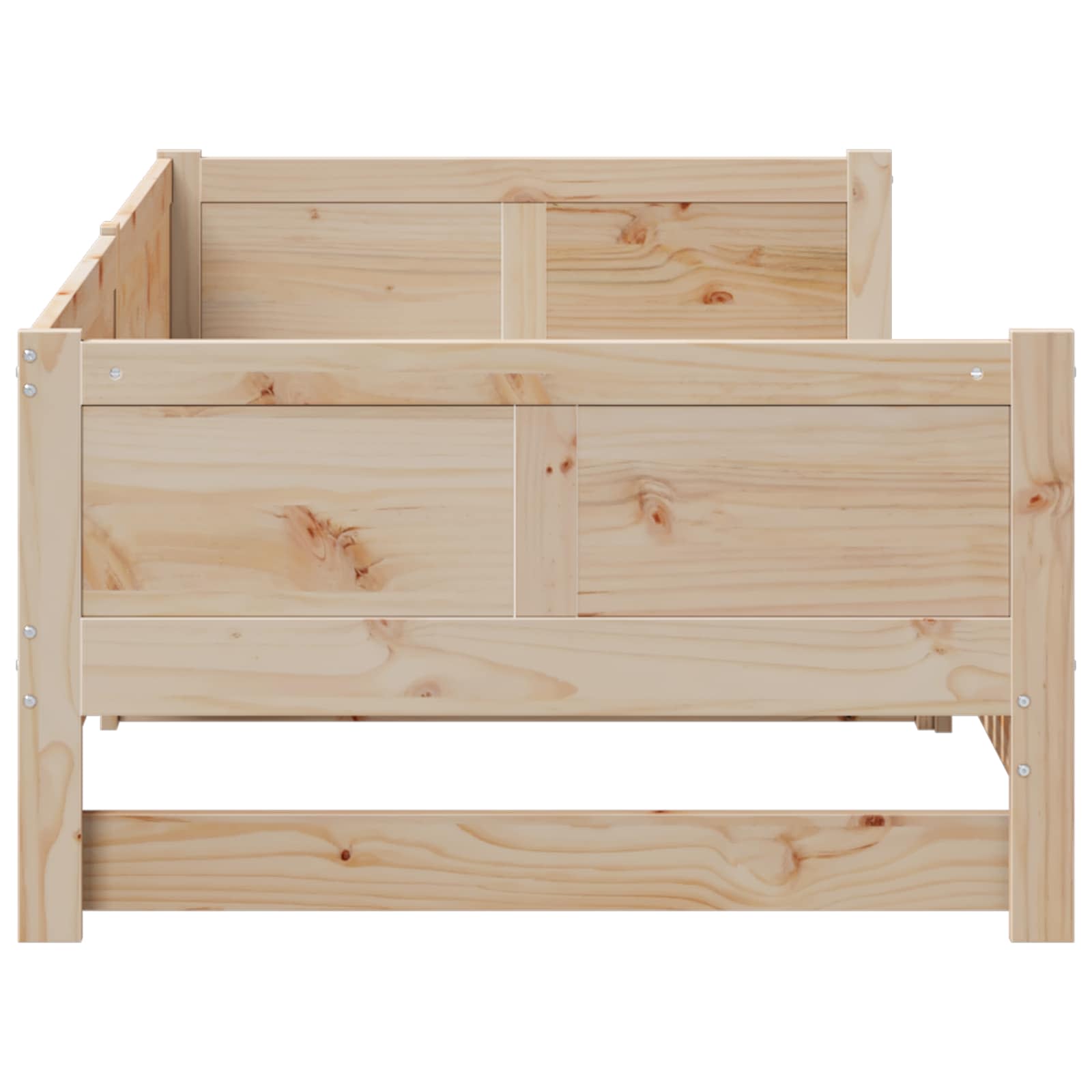 Lit Pull-out de Jour Naturel 180 x 200 cm Pin massif