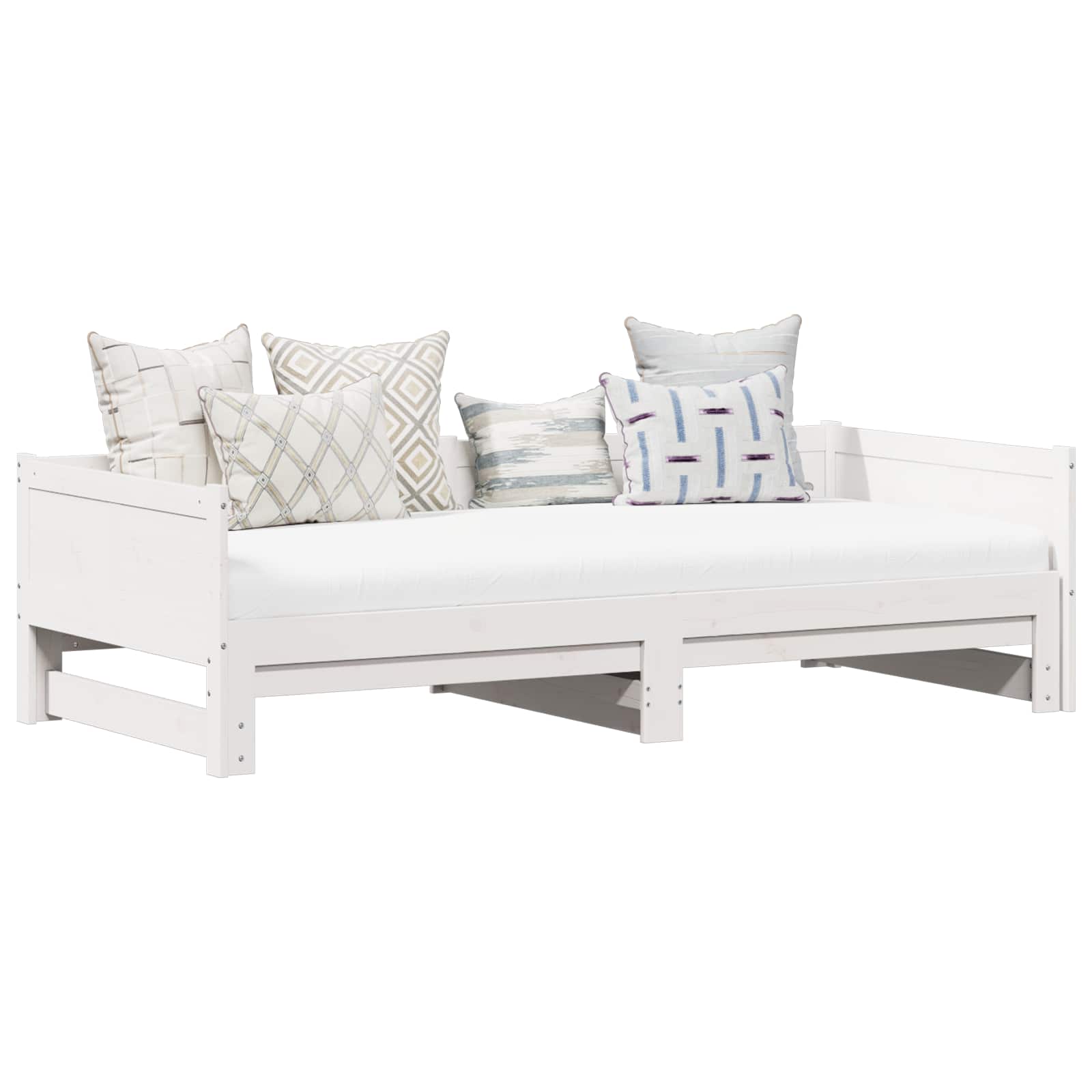 Lit Pull-out de Jour Blanc 180 x 200 cm Pin massif - XIOS