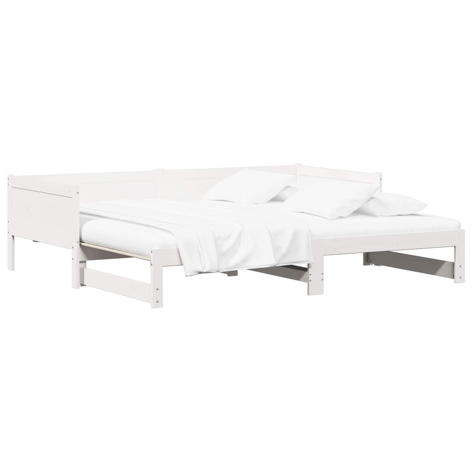 Lit Pull-out de Jour Blanc 180 x 200 cm Pin massif - XIOS