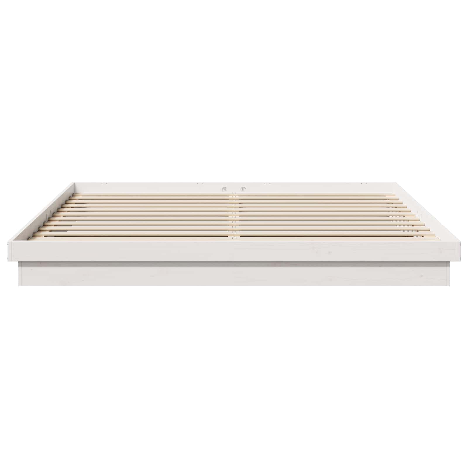 Cadre de lit Blanc 200 x 200 cm Pin massif - XIOS