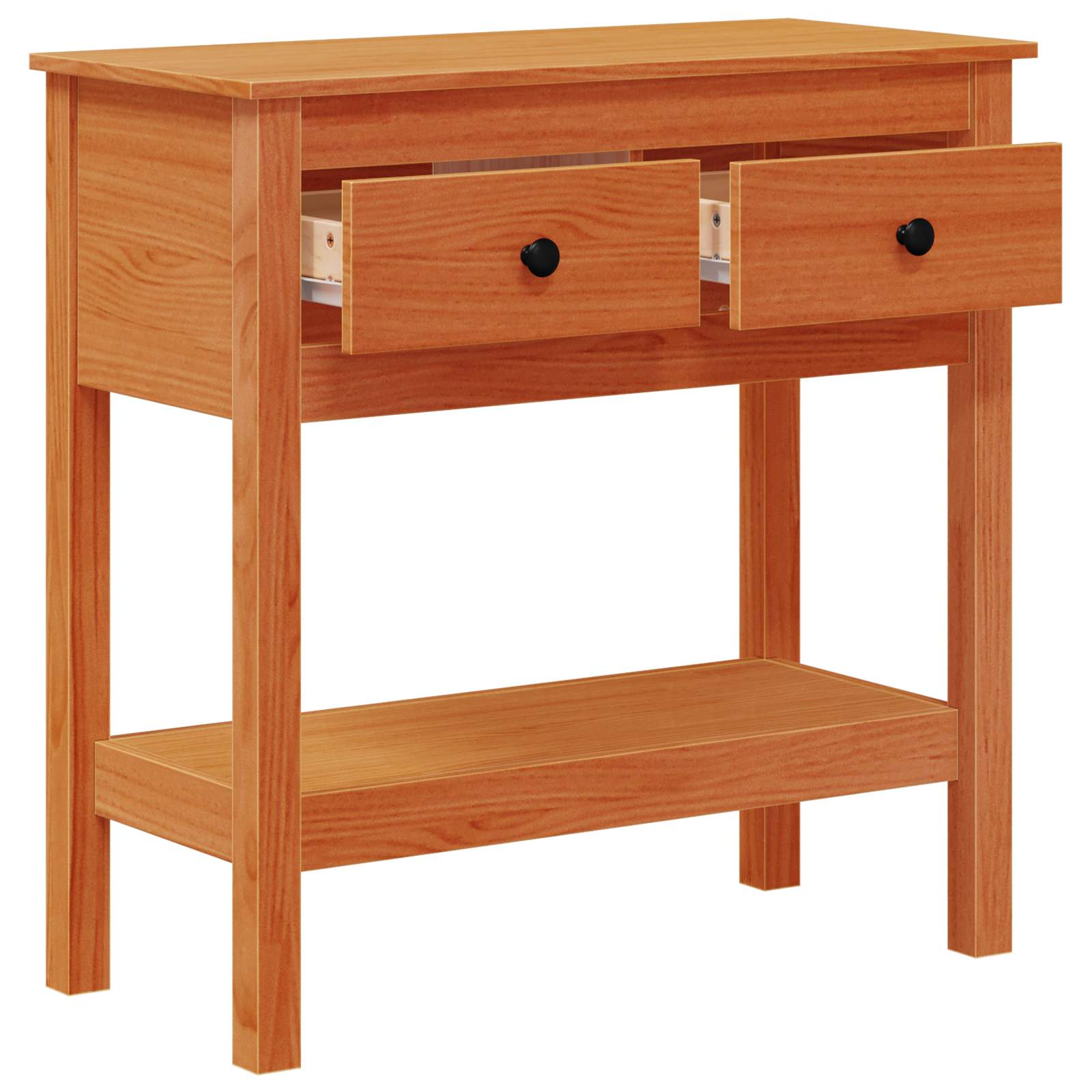 Table console Cire marron 75 x 35 x 75 cm Pin massif - XIOS