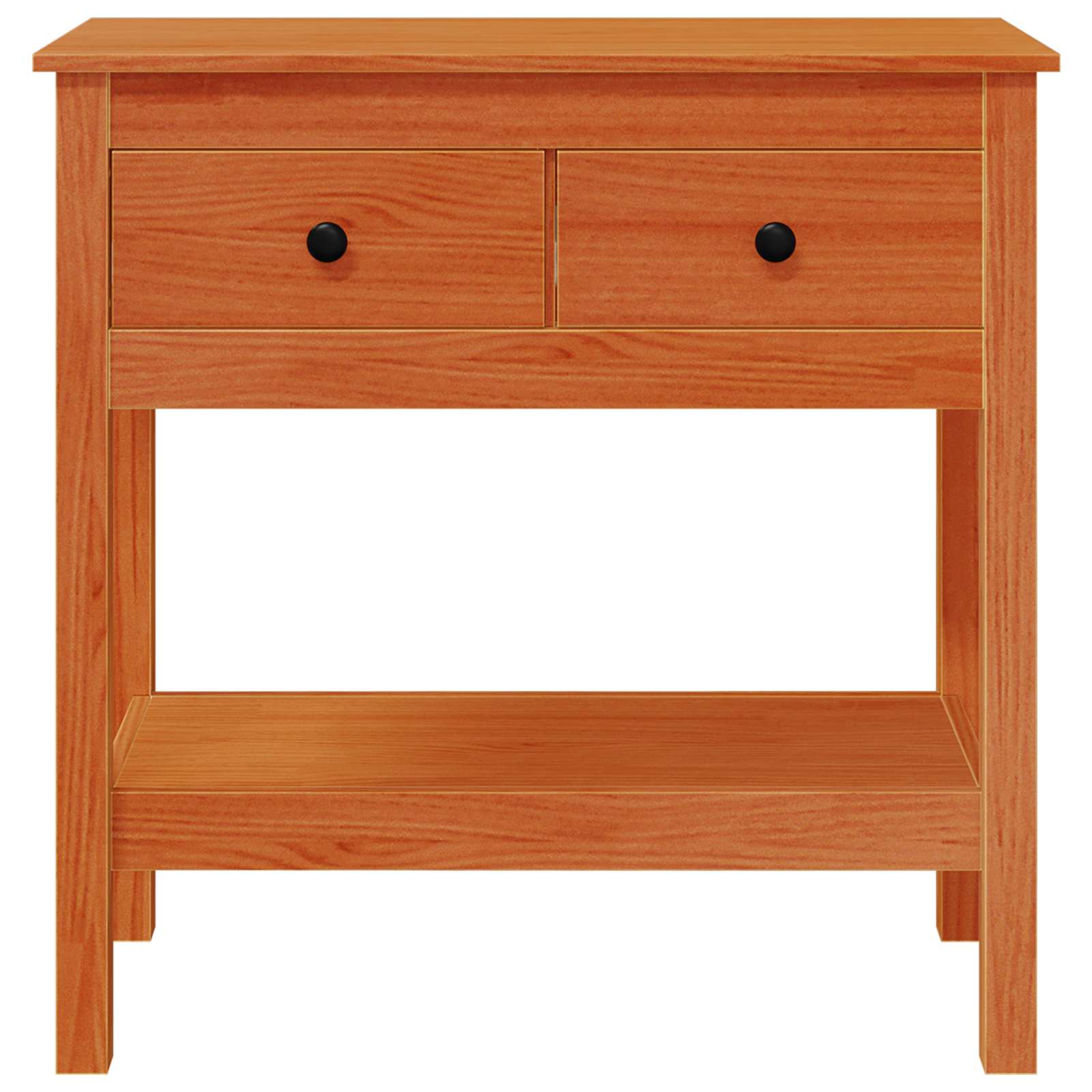 Table console Cire marron 75 x 35 x 75 cm Pin massif - XIOS