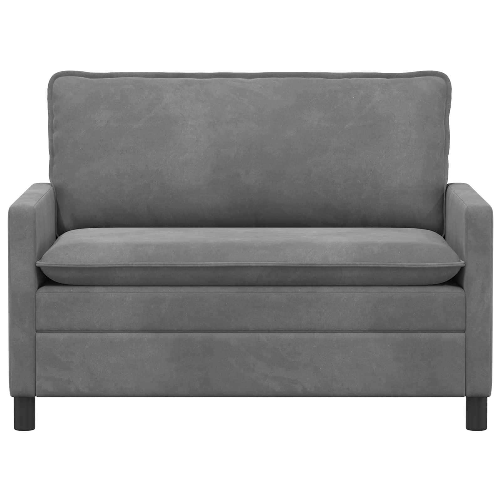 Canapé Gris foncé 126 x 81 x 87,5 cm Velours