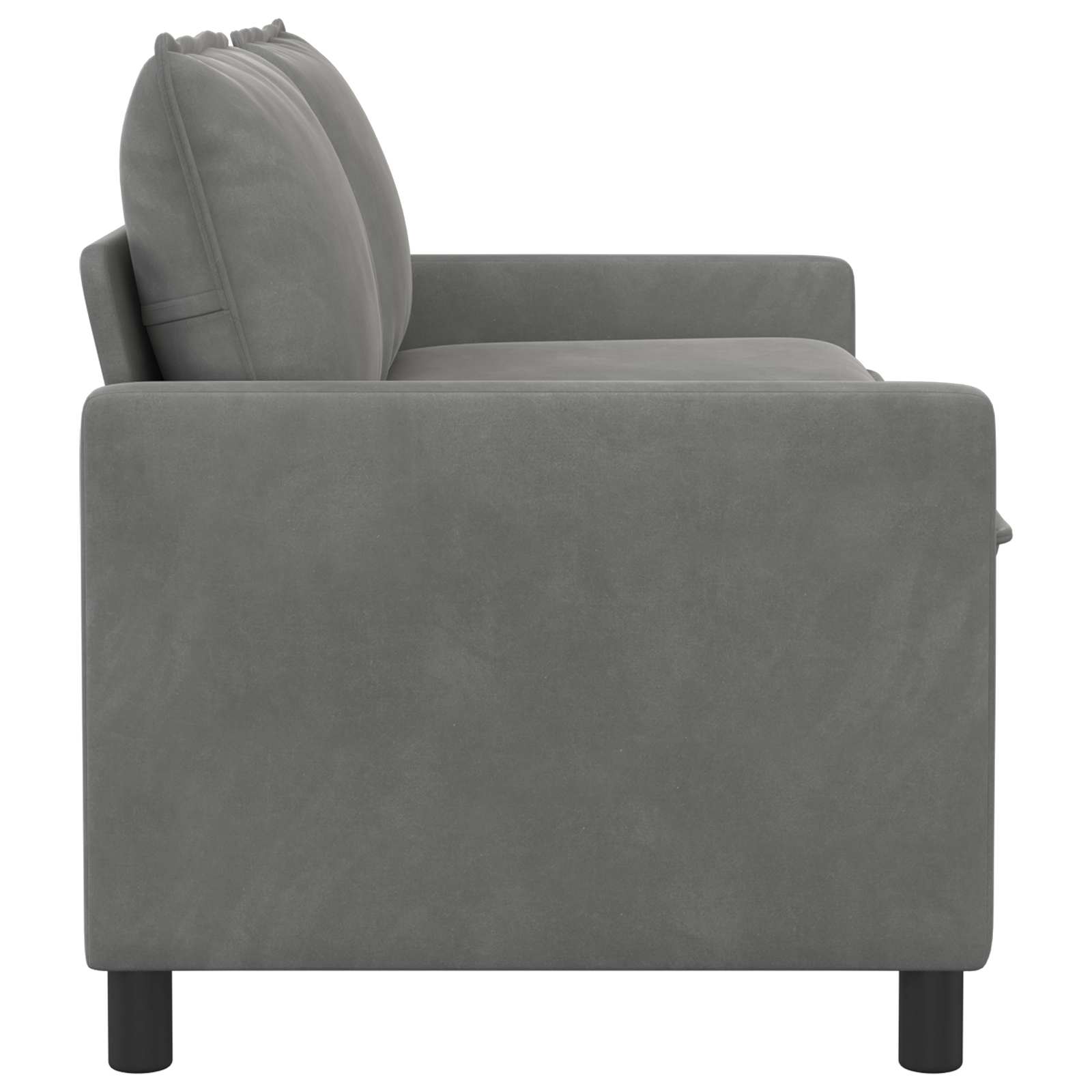 Canapé Gris foncé 156 x 81 x 87,5 cm Velours