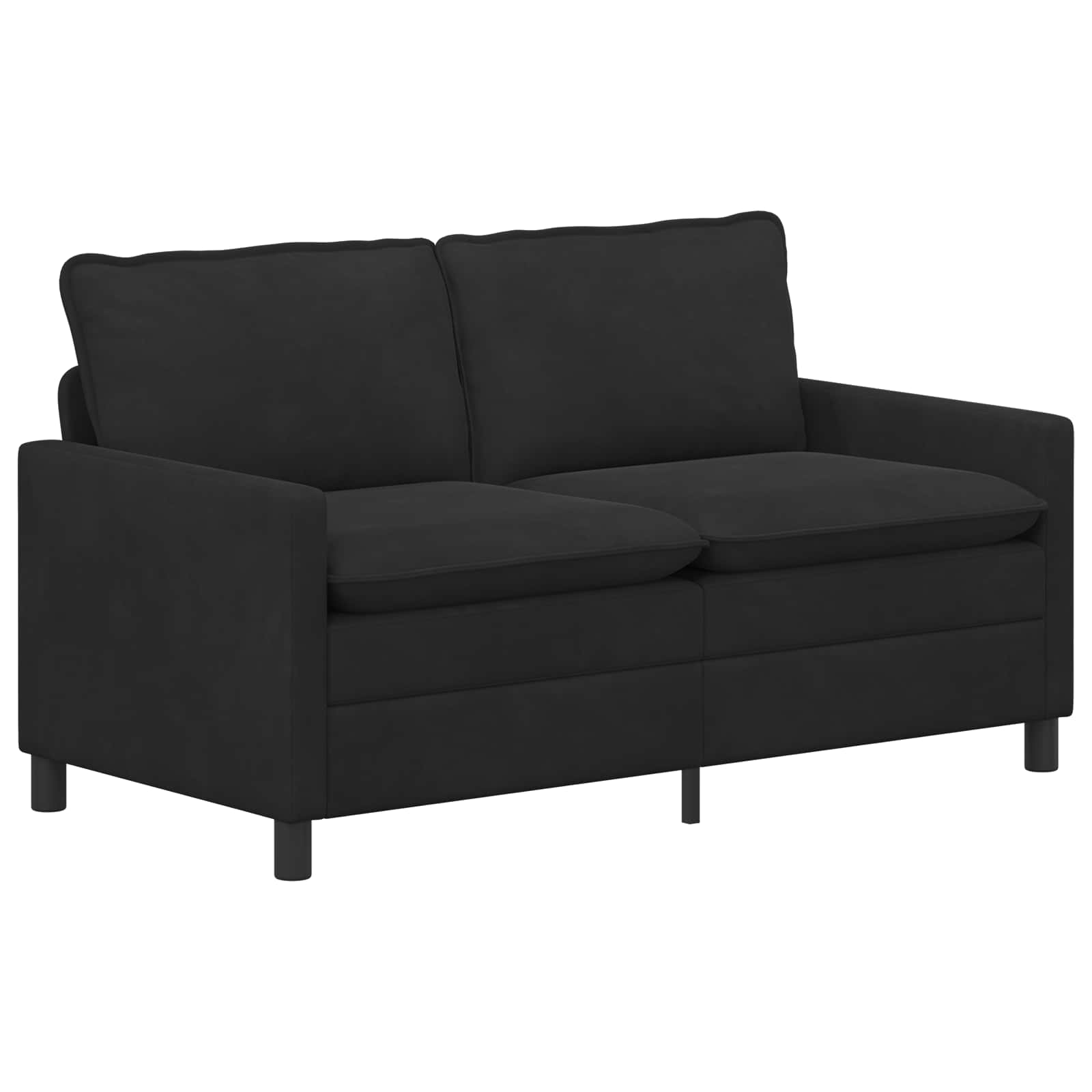 Canapé Noir 156 x 81 x 87,5 cm Velours - XIOS